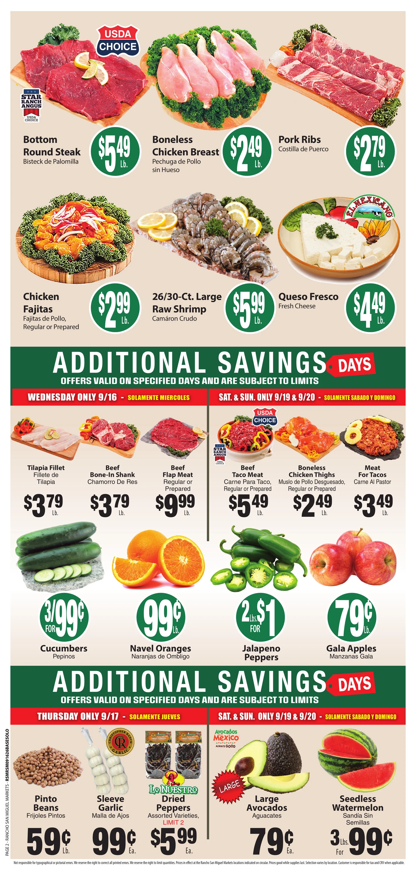 Rancho San Miguel Market Weekly Ad - Page 2
