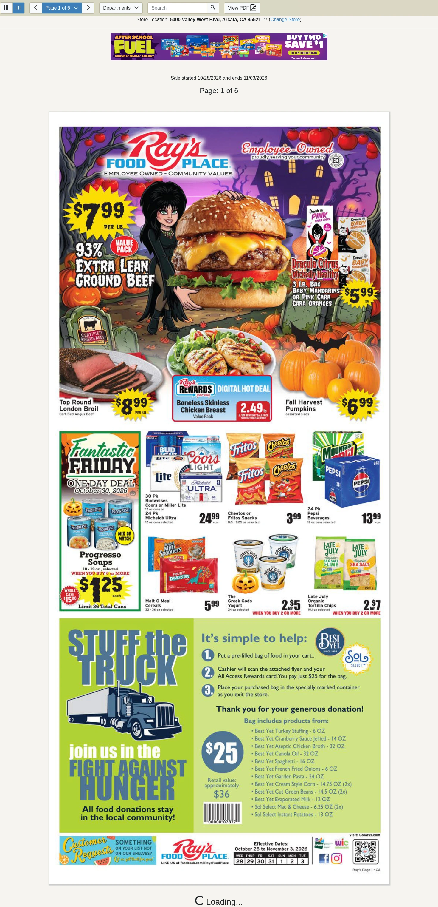 Rays Food Place Weekly Specials - Page 1