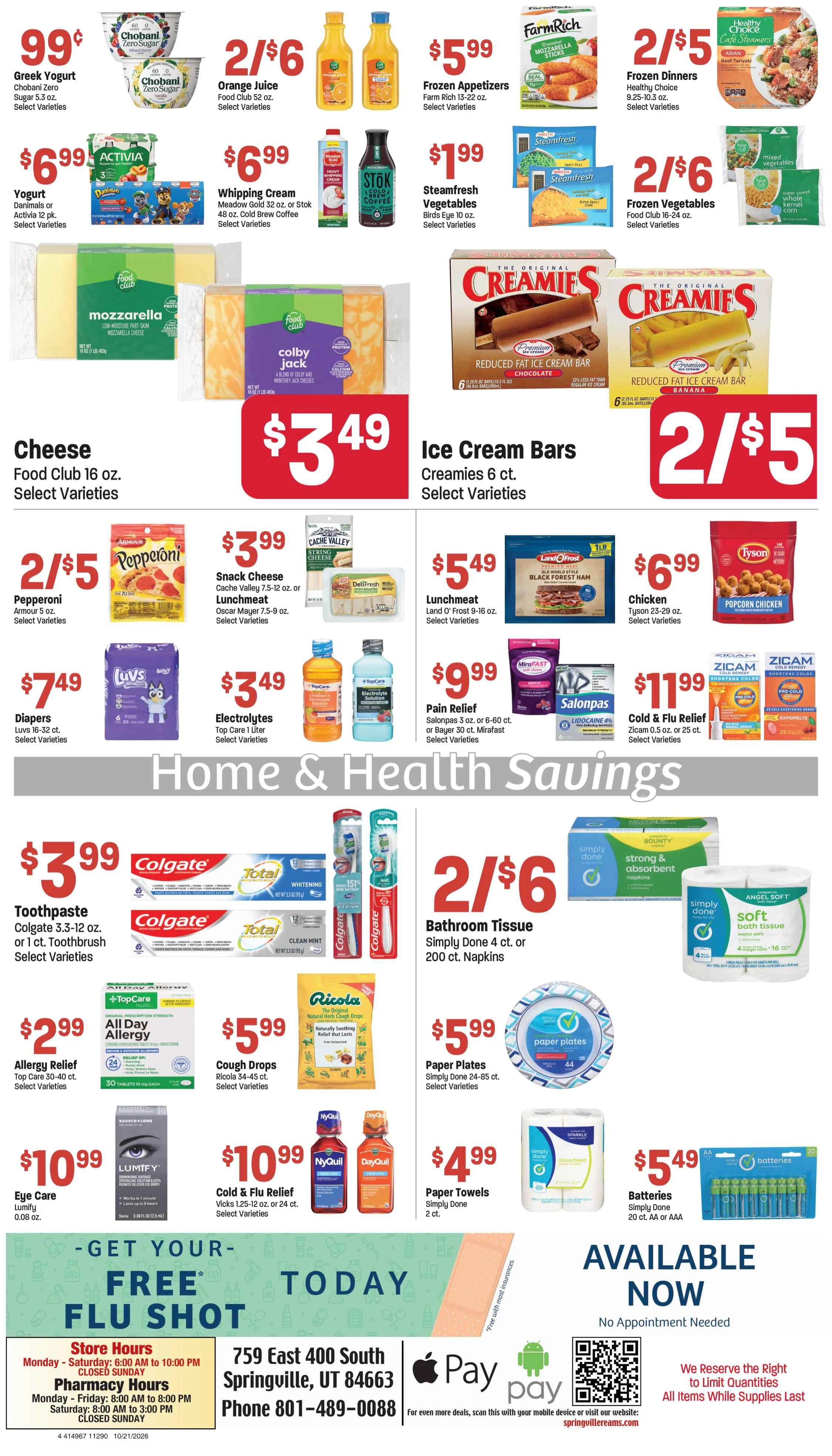 Ream's Springville Market Springville Reams #1290 Weekly Ad October 19th-24th, 2026 - Page 4