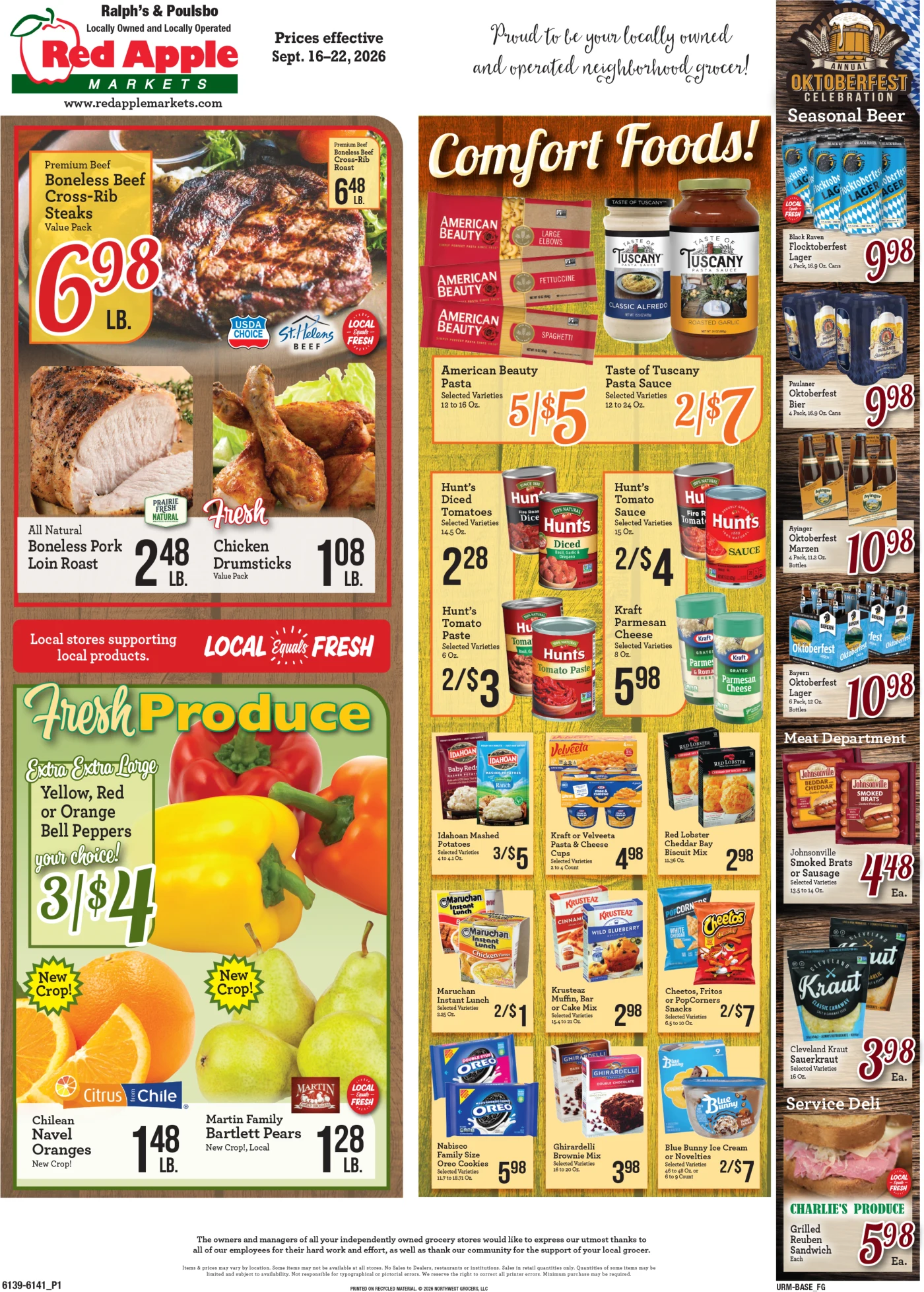 Red Apple Market Ralph & Poul Red Apple Market (Ralph & Poulsbo) Weekly Ad - Page 1