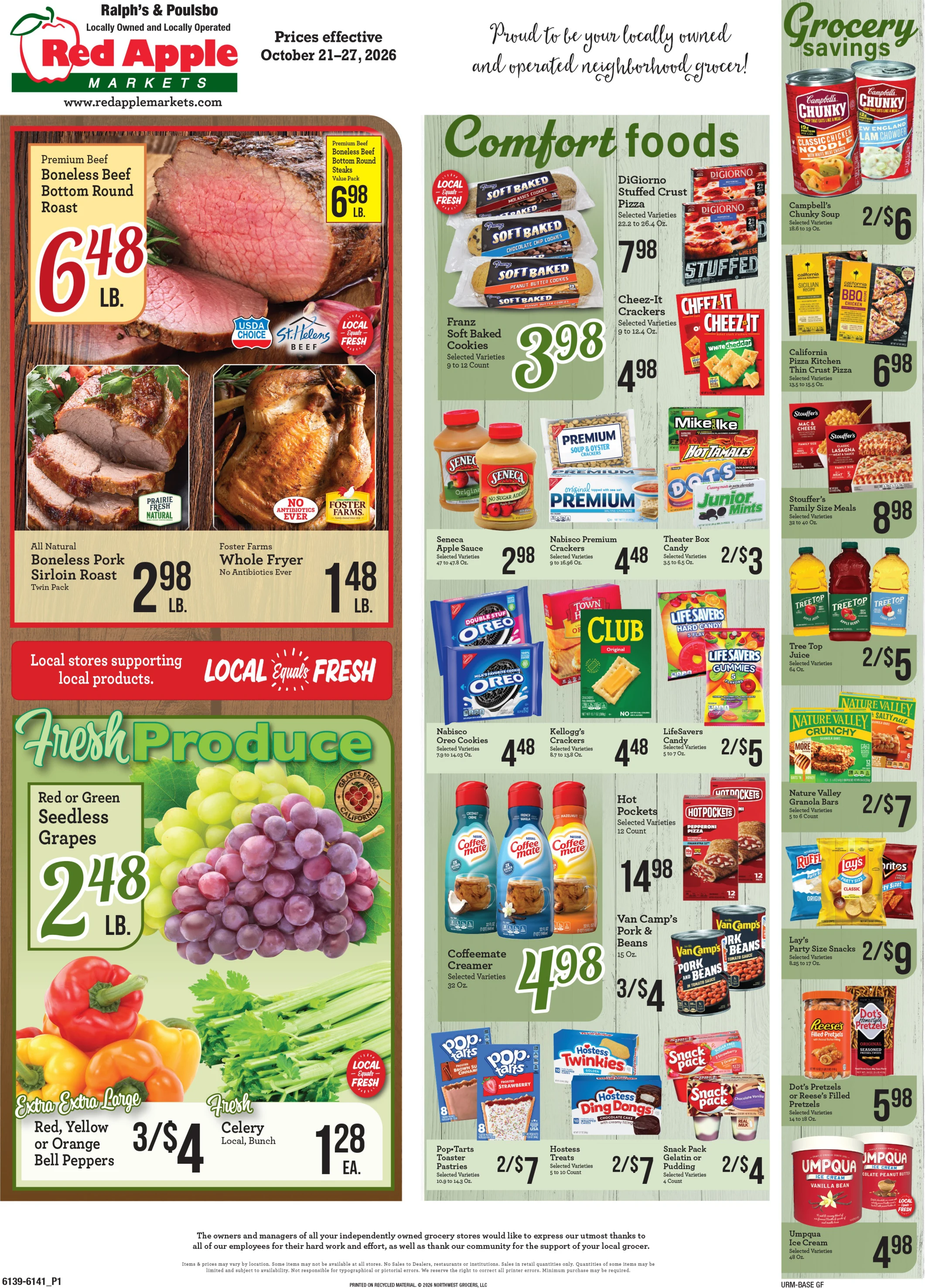Red Apple Market Ralph & Poul Red Apple Market Weekly Ad (Ralph & Poulsbo) - Page 1