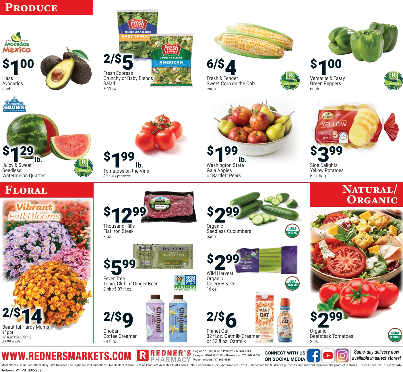 Redner's Markets On Sale August 27 - Page 8