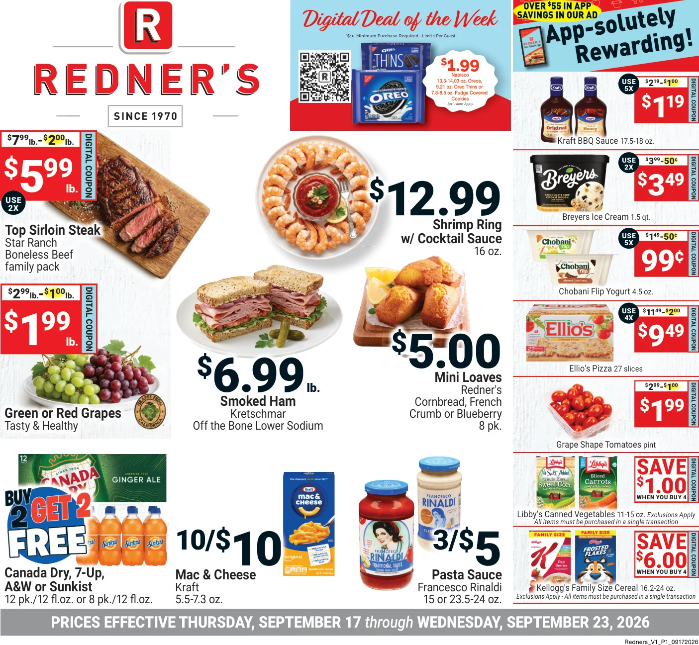 Redner's Markets On Sale September 17 - Page 1
