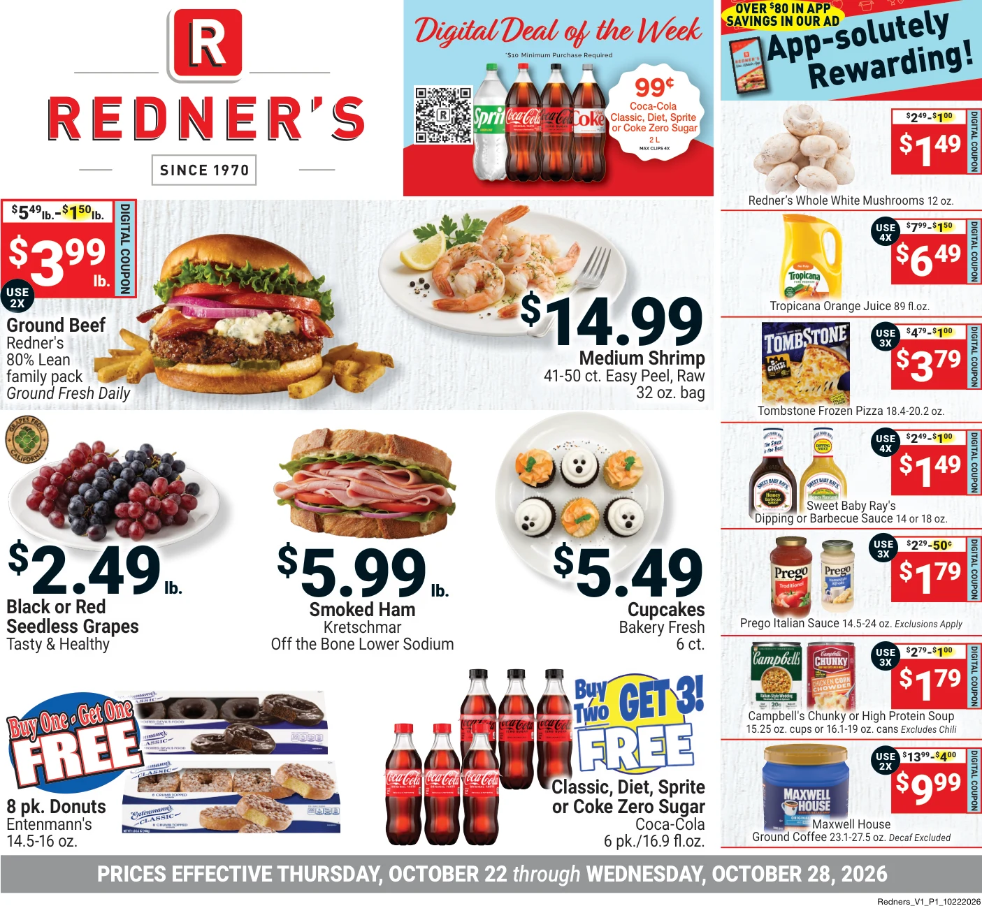 Redner's Markets On Sale October 22 - Page 1