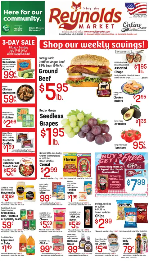 July 15-21, 2026 Reynolds Market Stores
