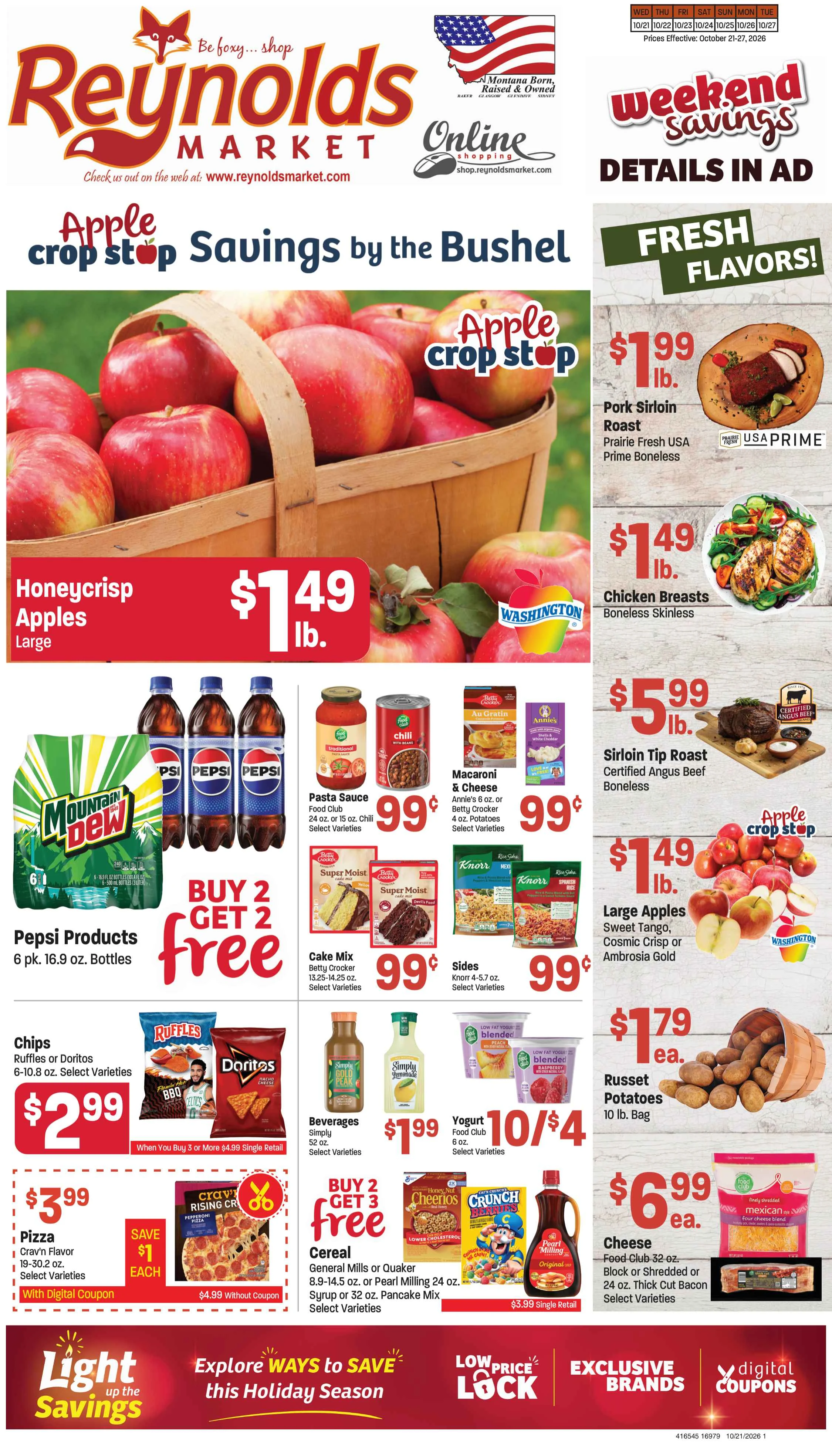 Reynolds Market Baker October 21-27, 2026 Reynolds Market Stores - Page 1
