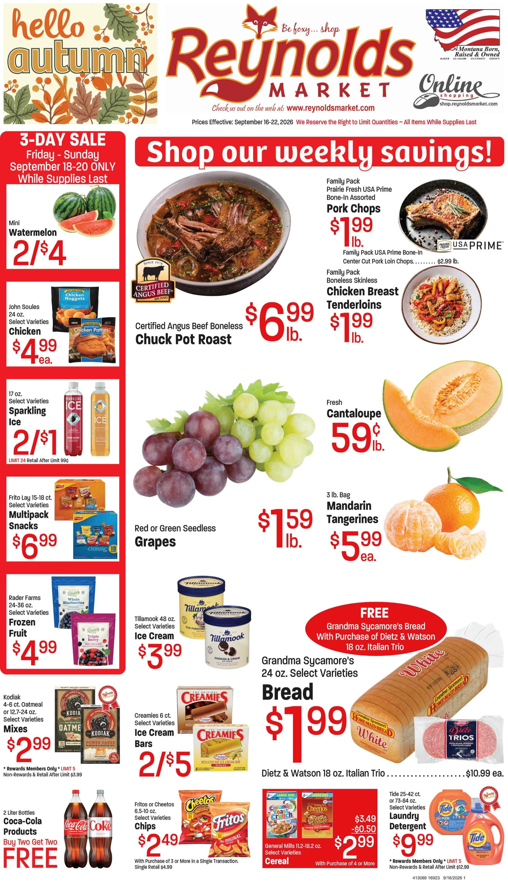 Reynolds Market Sidney Sept 16-22, 2026 Reynolds Market Stores - Page 1