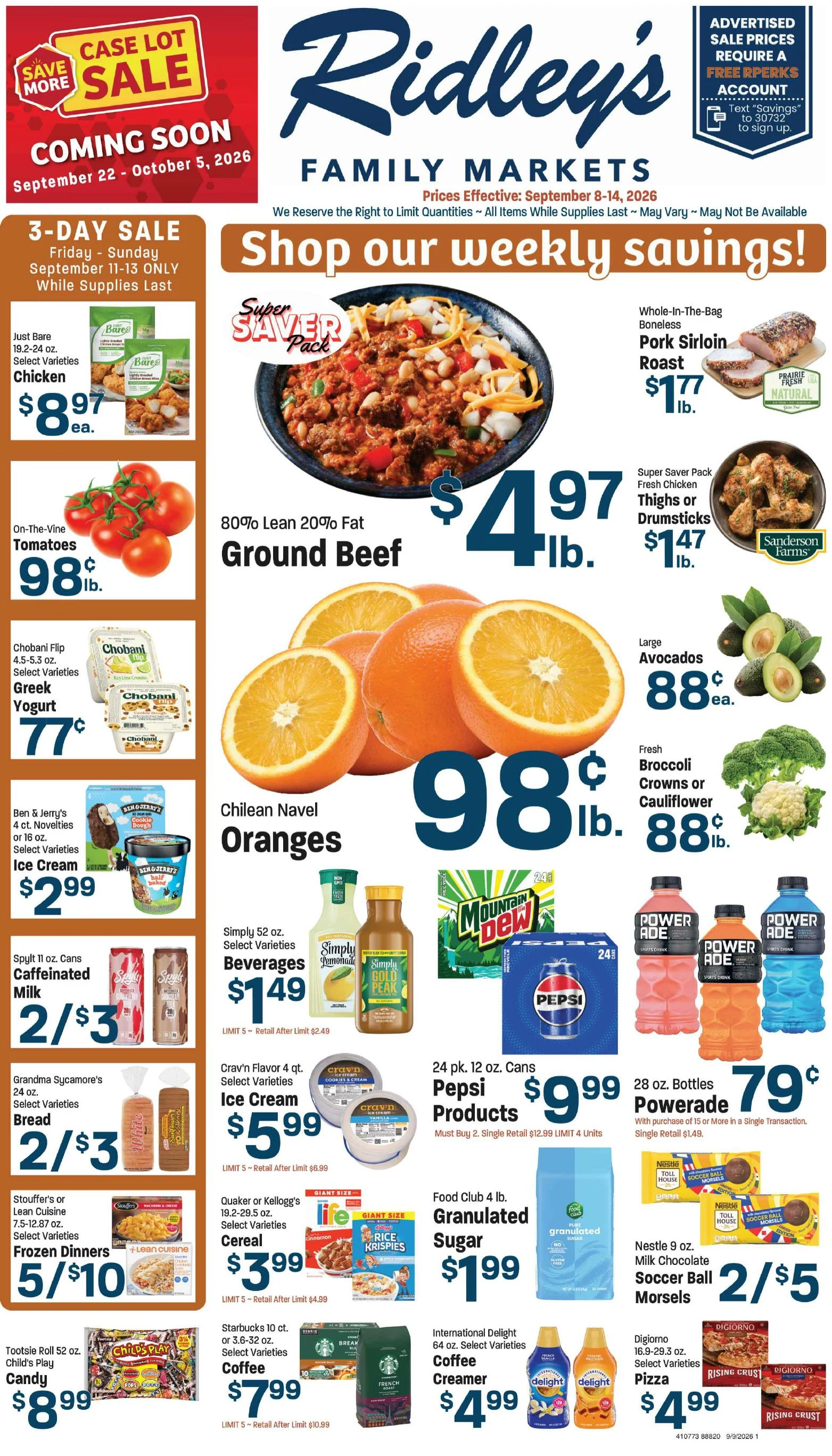 Ridley's Family Markets Weekly Ad - Page 1