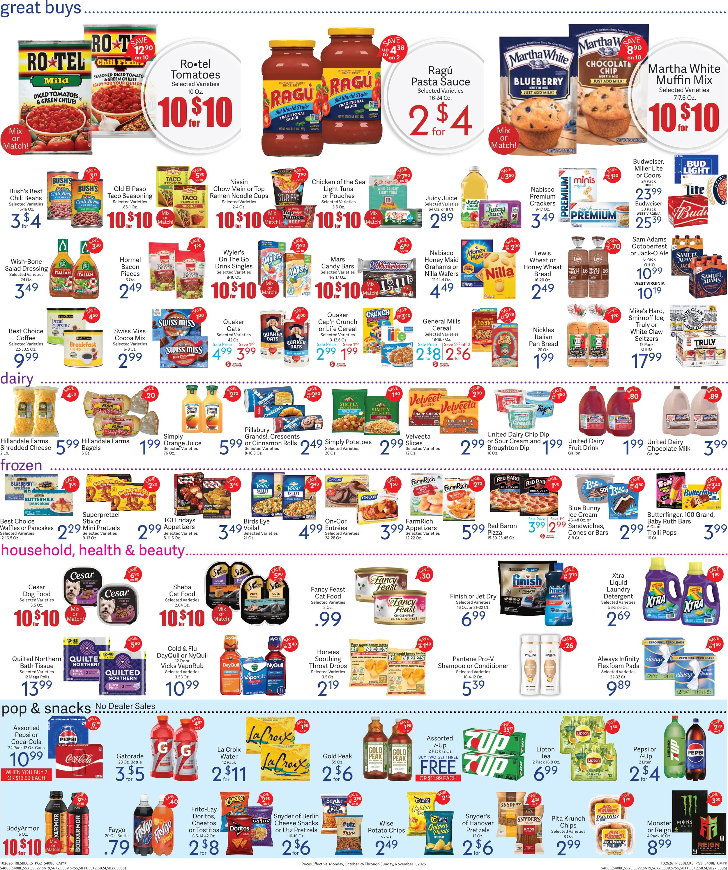 Riesbeck's Food Markets Weekly Ad 10/25 to 11/01-East - Page 2