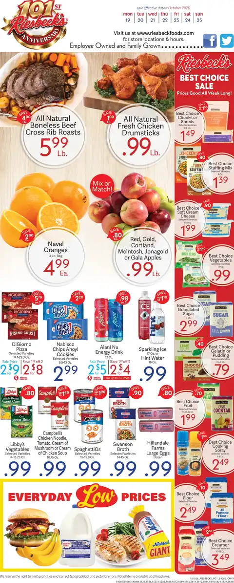 Weekly Ad 10/19 to 10/25-East