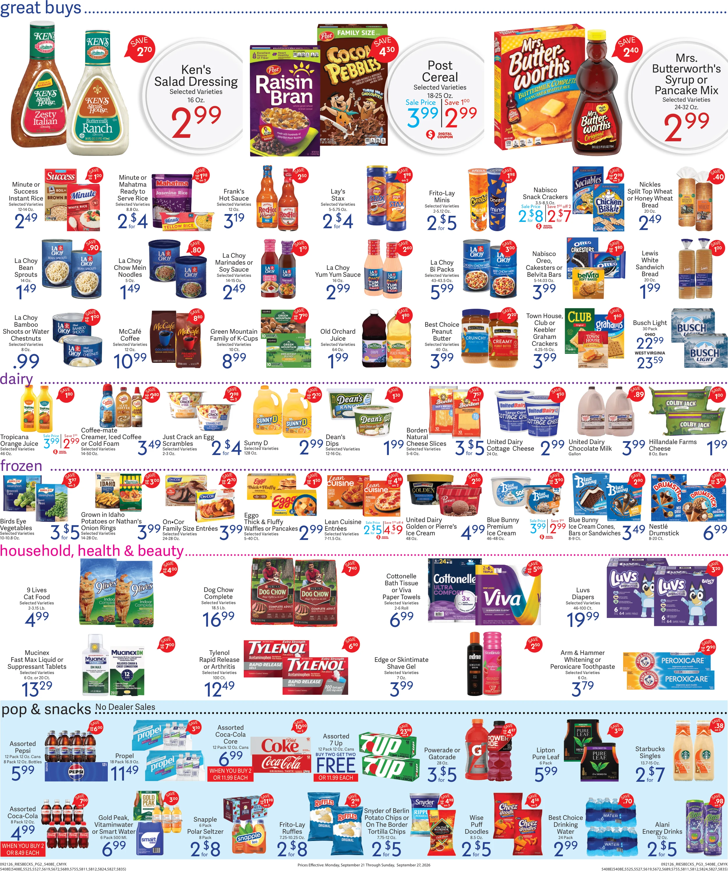 Riesbeck's Food Markets Preview of Weekly Ad 09/21 to 09/27 - Page 2