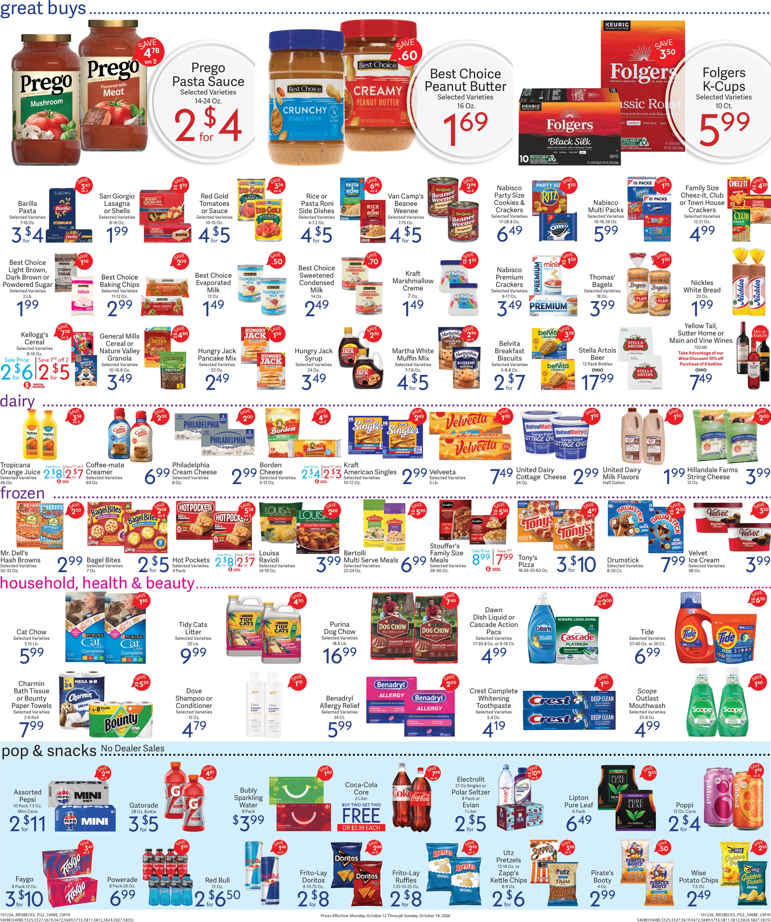 Riesbeck's Food Markets Weekly Ad 10/12 to 10/18-SSN - Page 2