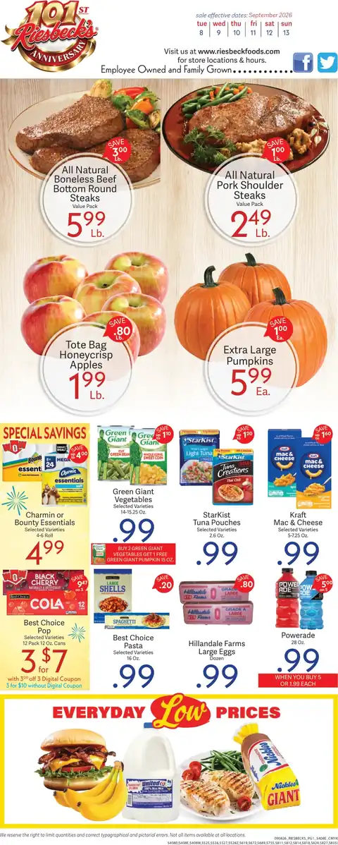 Weekly Ad 09/08 to 09/13