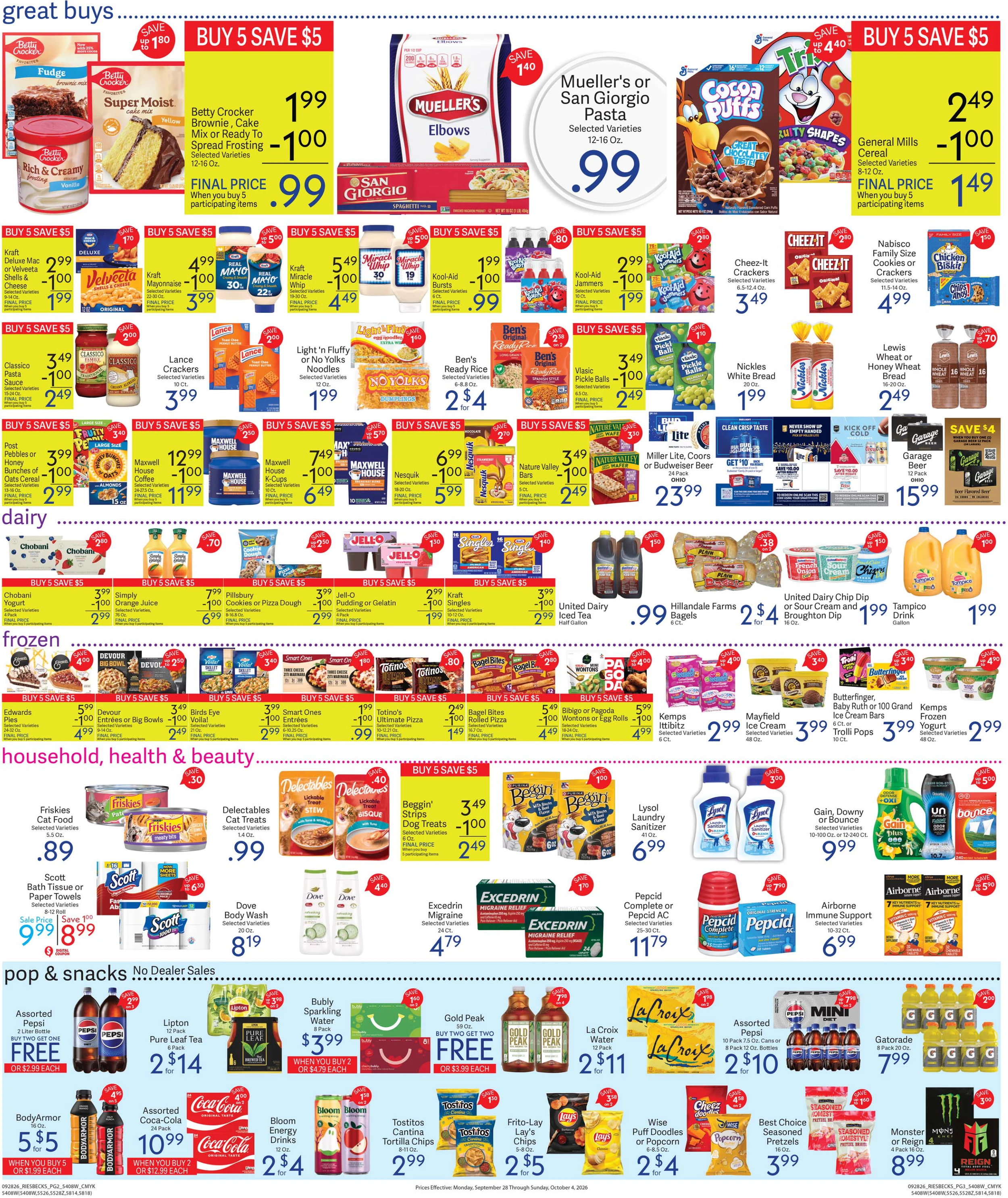 Riesbeck's Food Markets Weekly Ad 09/28 to 10/04-West - Page 2