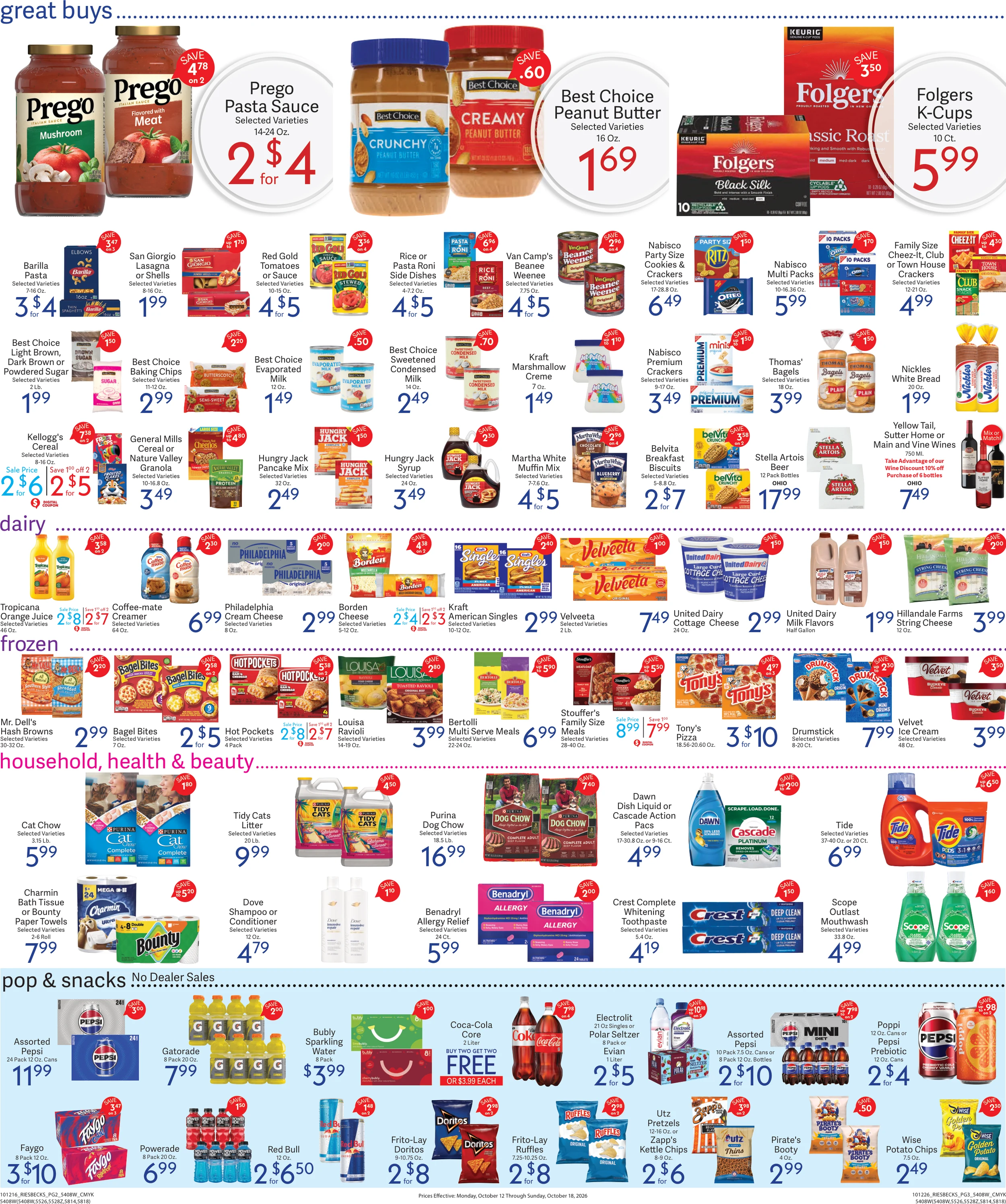 Riesbeck's Food Markets Weekly Ad 10/12 to 10/18-West - Page 2