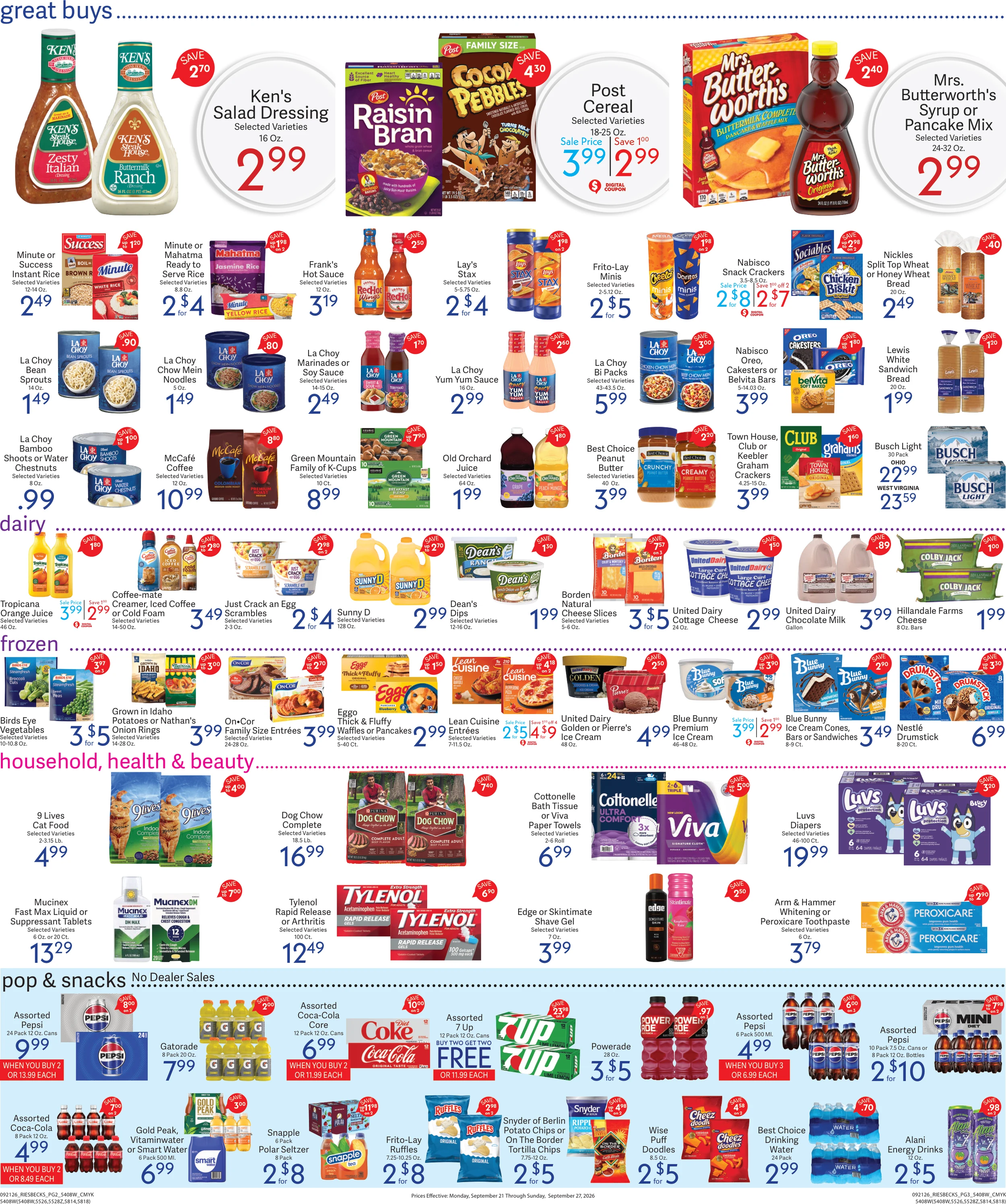 Riesbeck's Food Markets Preview of Weekly Ad 09/21 to 09/27 - Page 2
