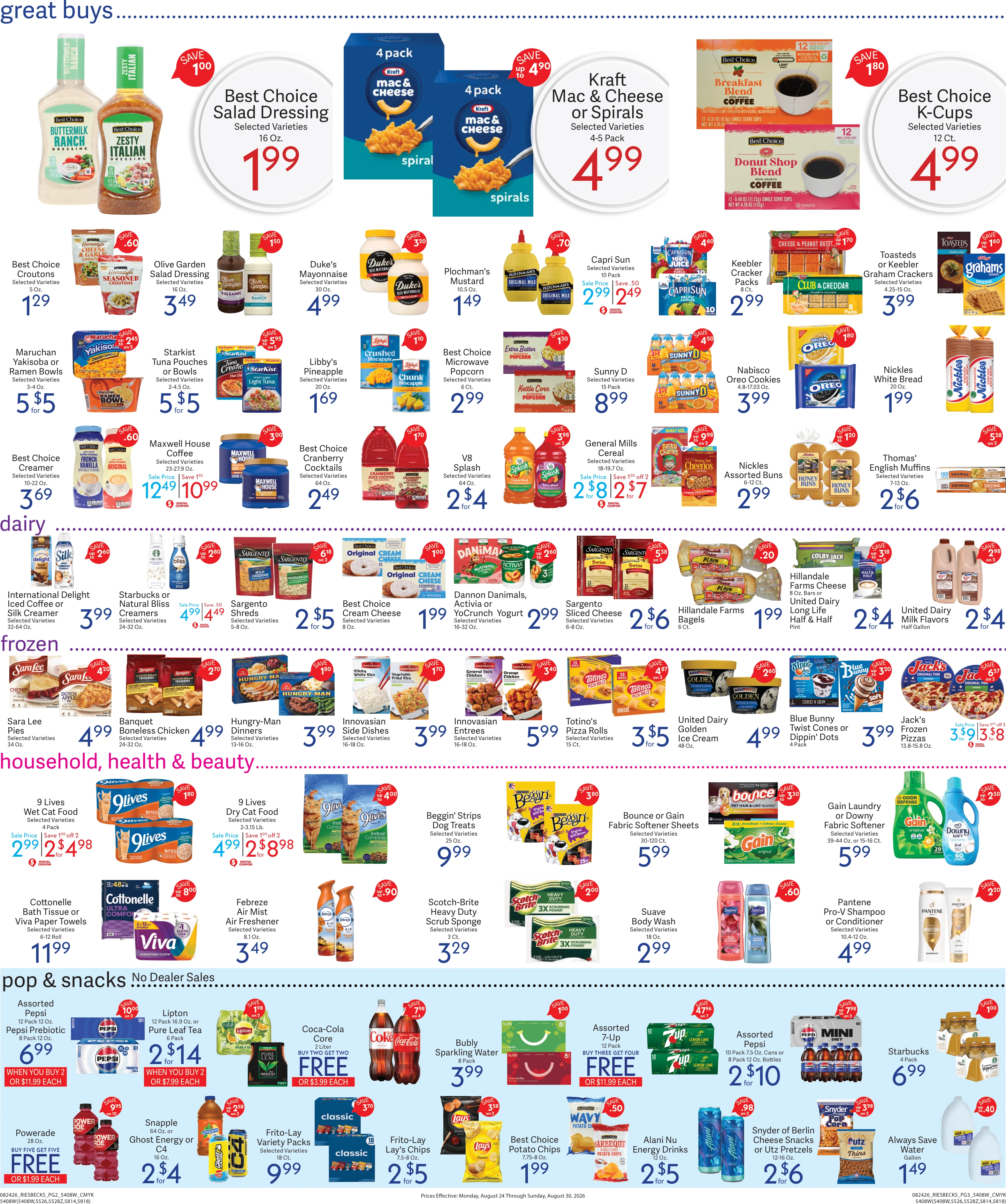 Riesbeck's Food Markets Weekly Ad 08/24 to 08/30-West - Page 2