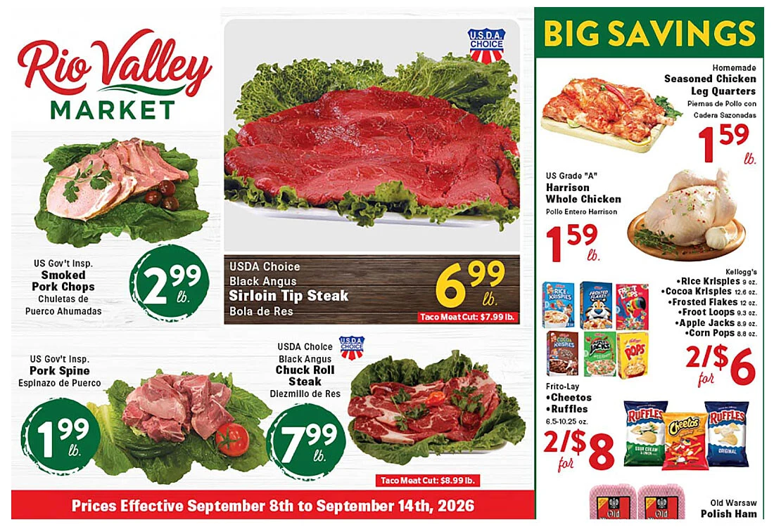 Rio Valley Market Weekly Ad - Page 1