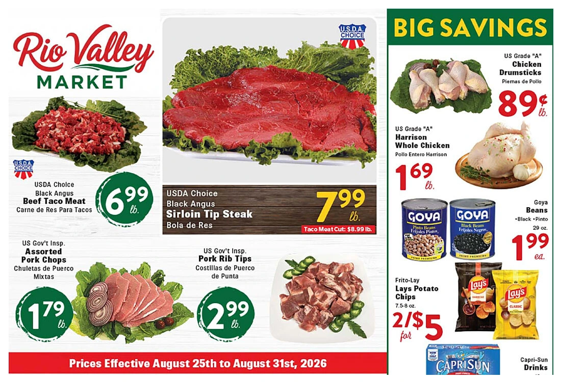 Rio Valley Market Weekly Ad - Page 1
