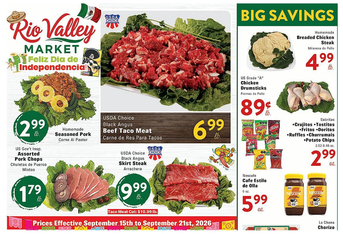 Rio Valley Market Weekly Ad - Page 1