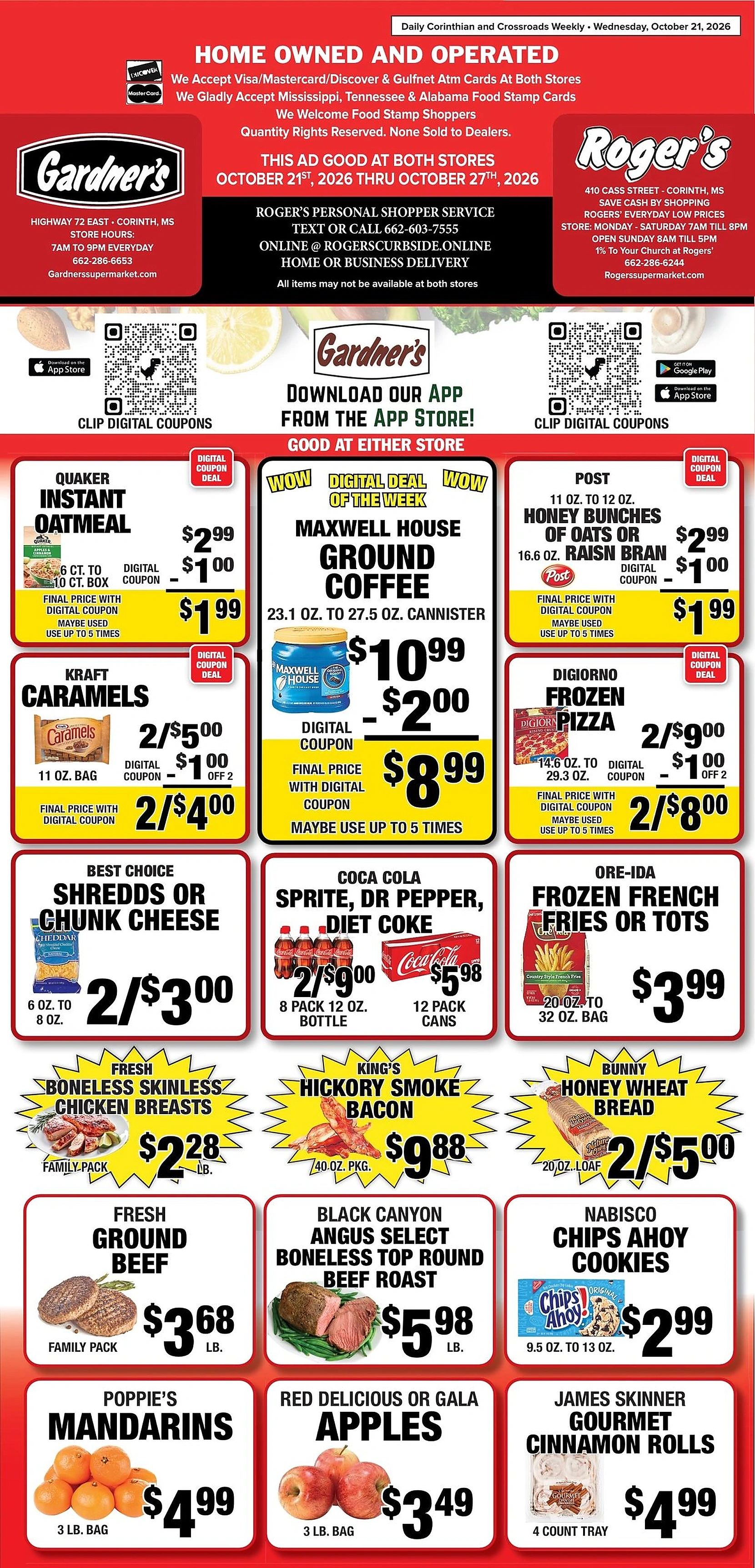 Roger's Supermarket Roger's Supermarket Weekly Ad - Page 1