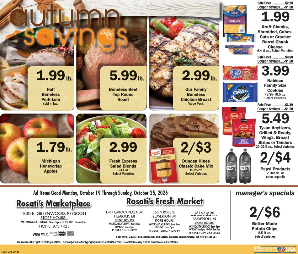 Rosati's Marketplace Rosati's Marketplace Ad - Page 1