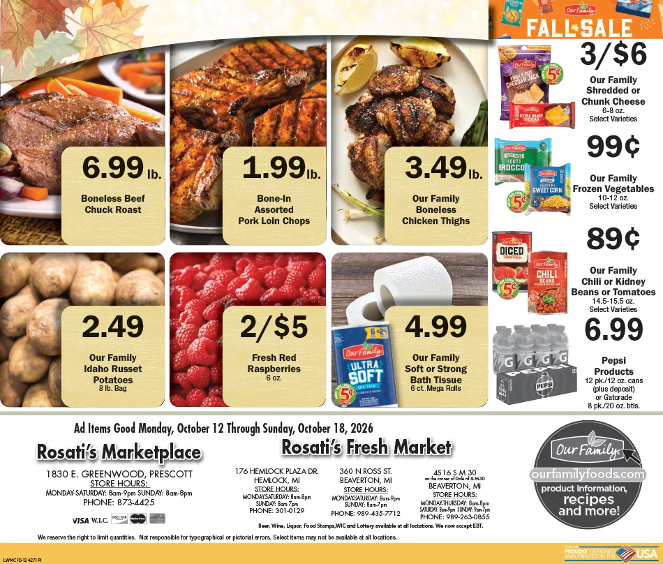 Rosati's Marketplace Rosati's Marketplace Ad - Page 1