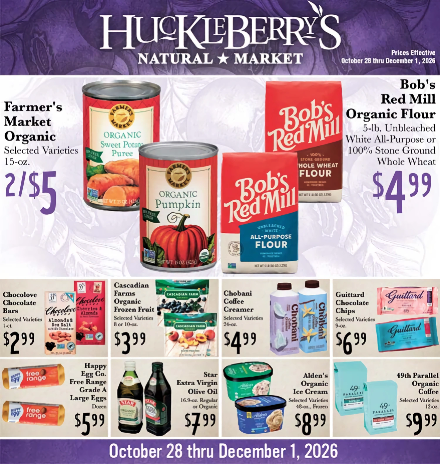 Rosauers Huckleberry's Monthly Ad - Page 1
