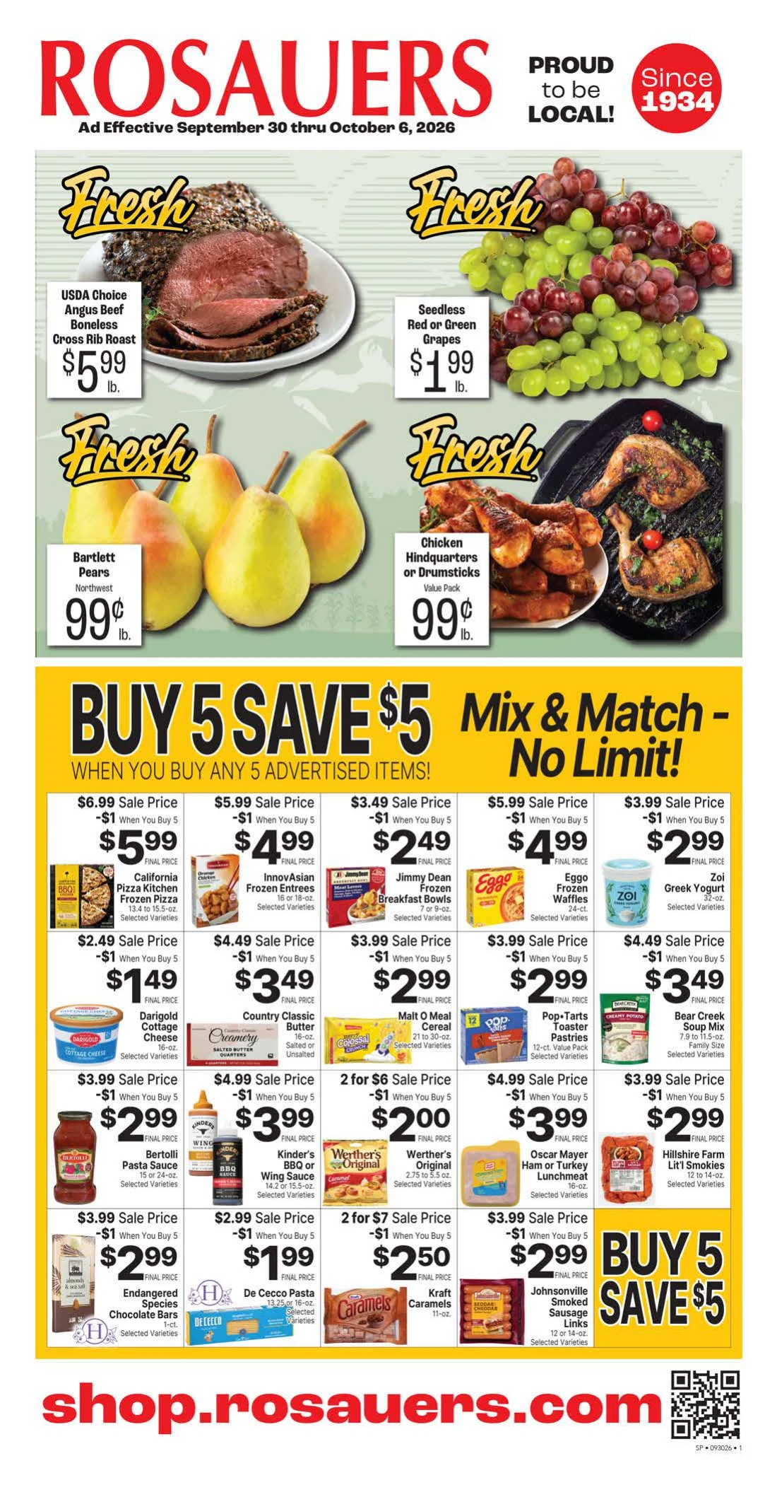 Rosauers Weekly Ad - Page 1
