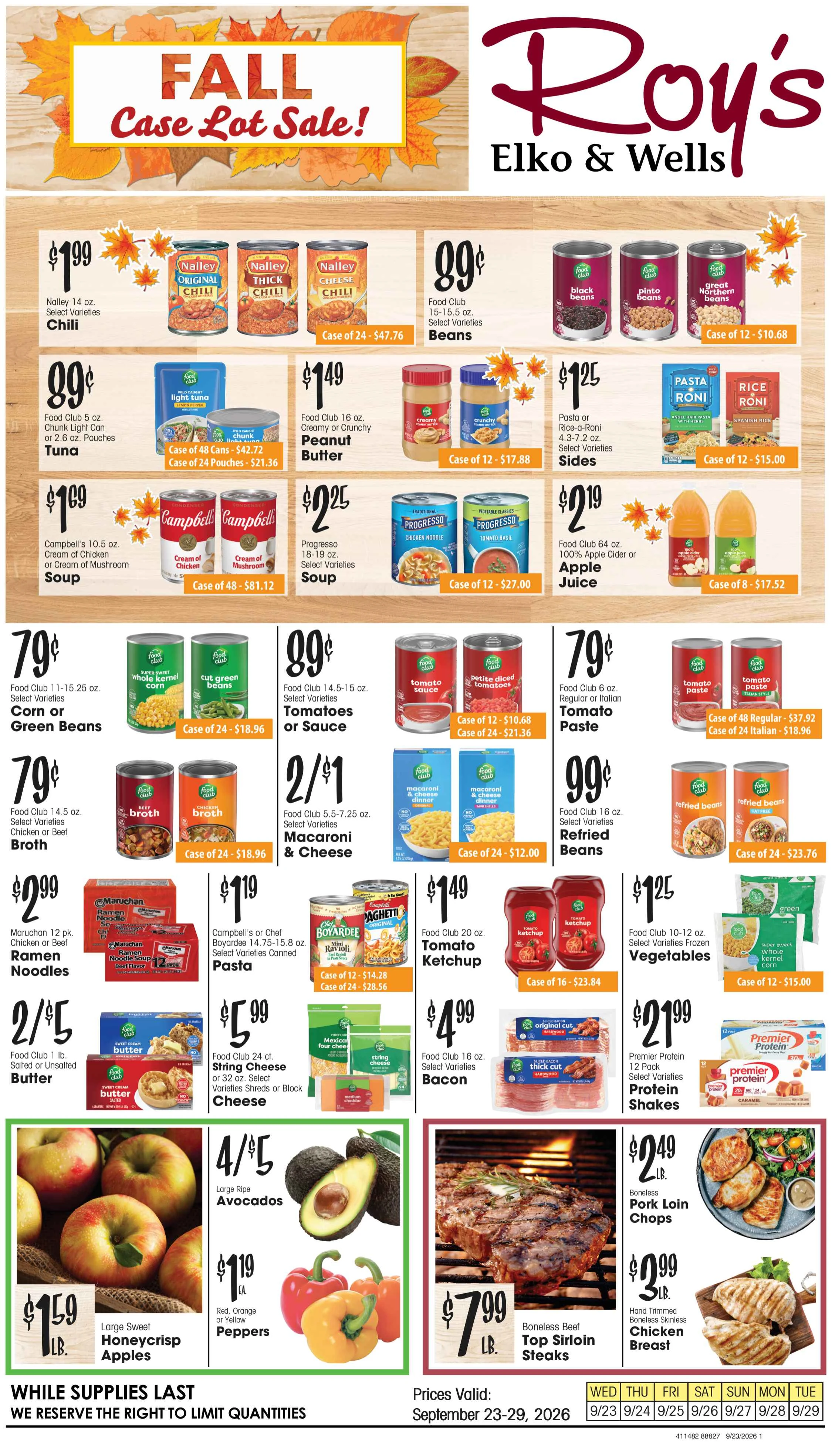 Roy's Fresh Meat and Produce September 23, 2026 - Page 1