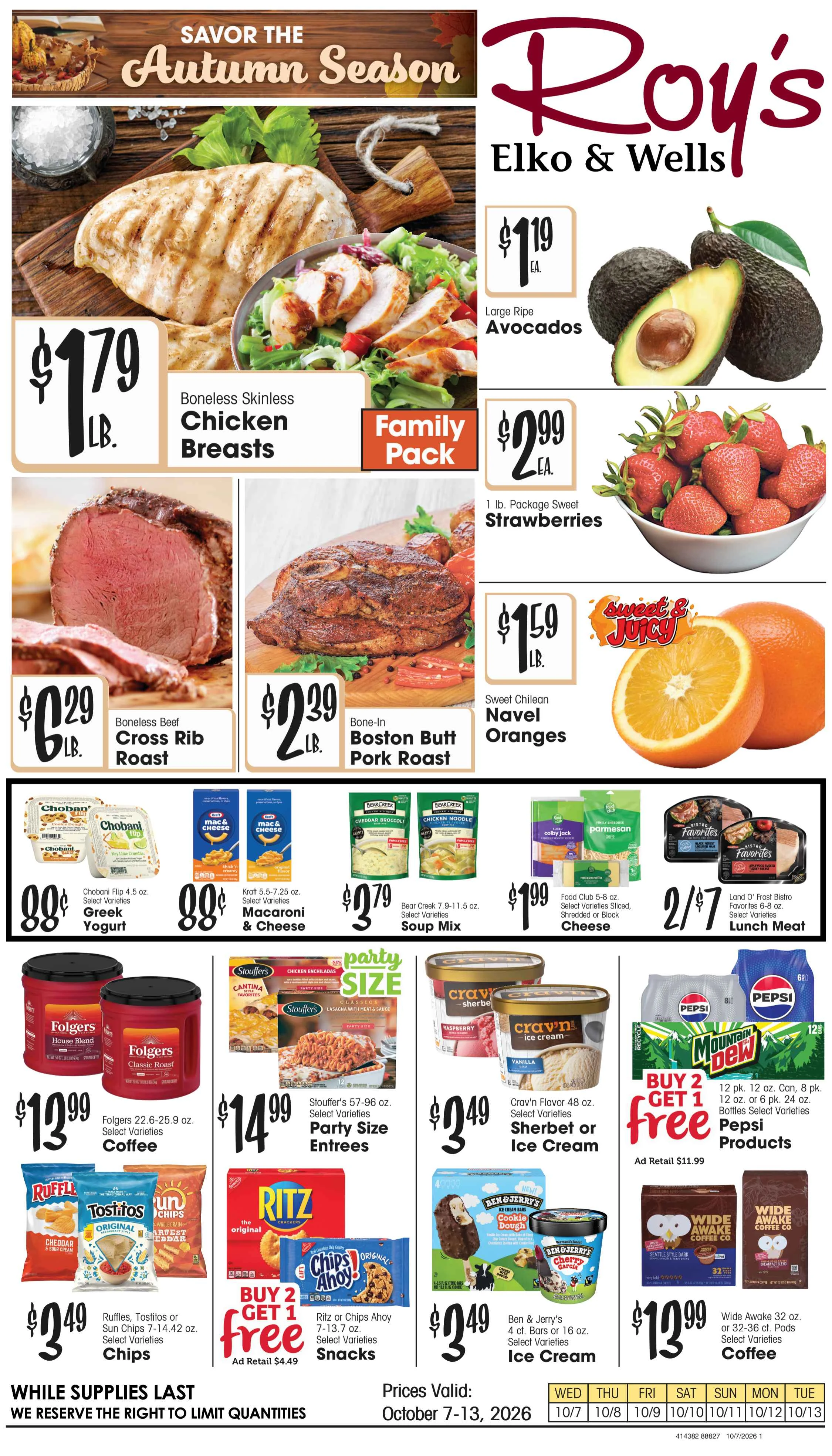 Roy's Fresh Meat and Produce October 07, 2026 - Page 1