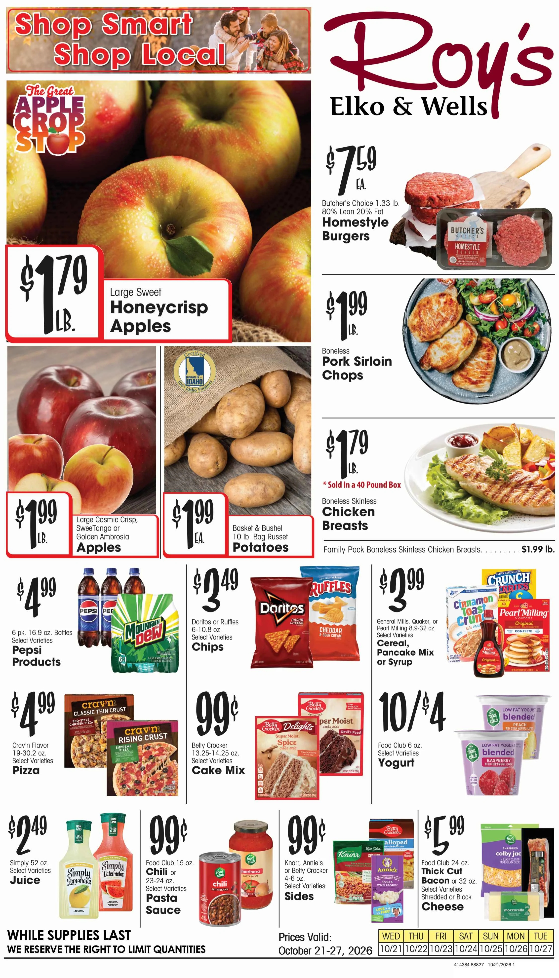 Roy's Fresh Meat and Produce October 21, 2026 - Page 1