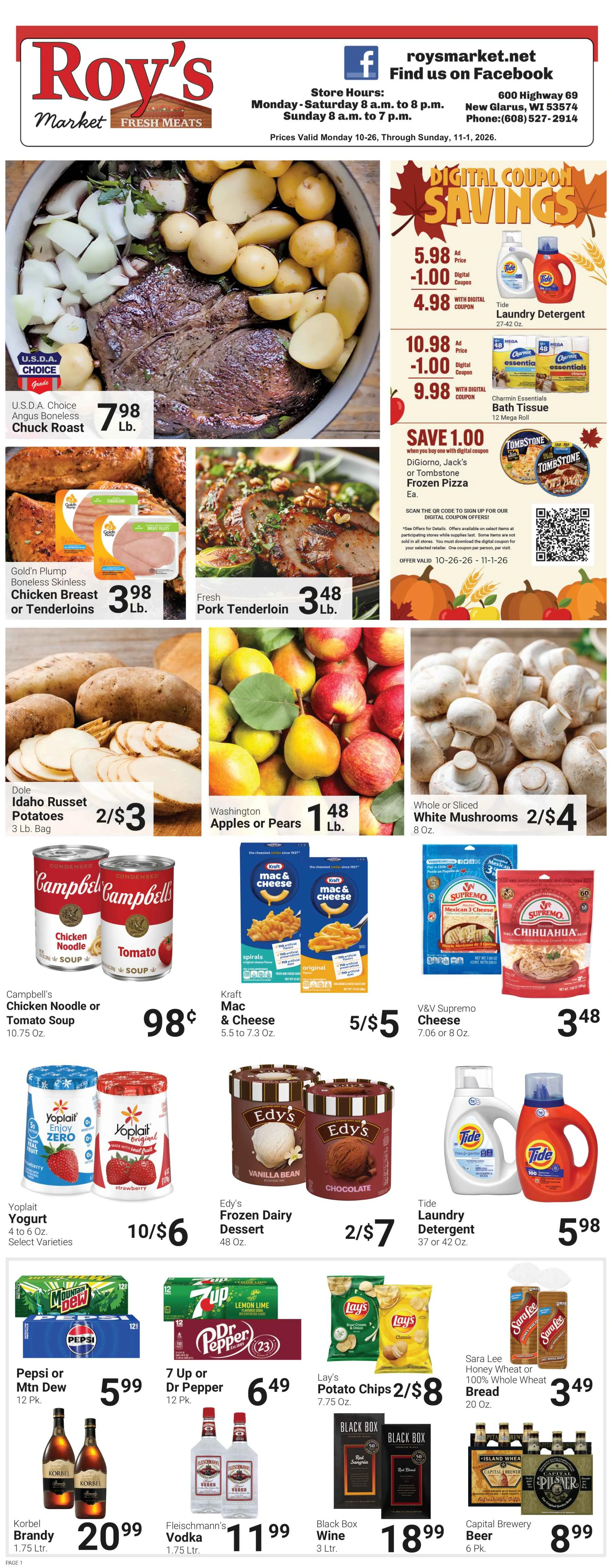 Roy's Market Roy's - October 25, 2026 Event - Page 1