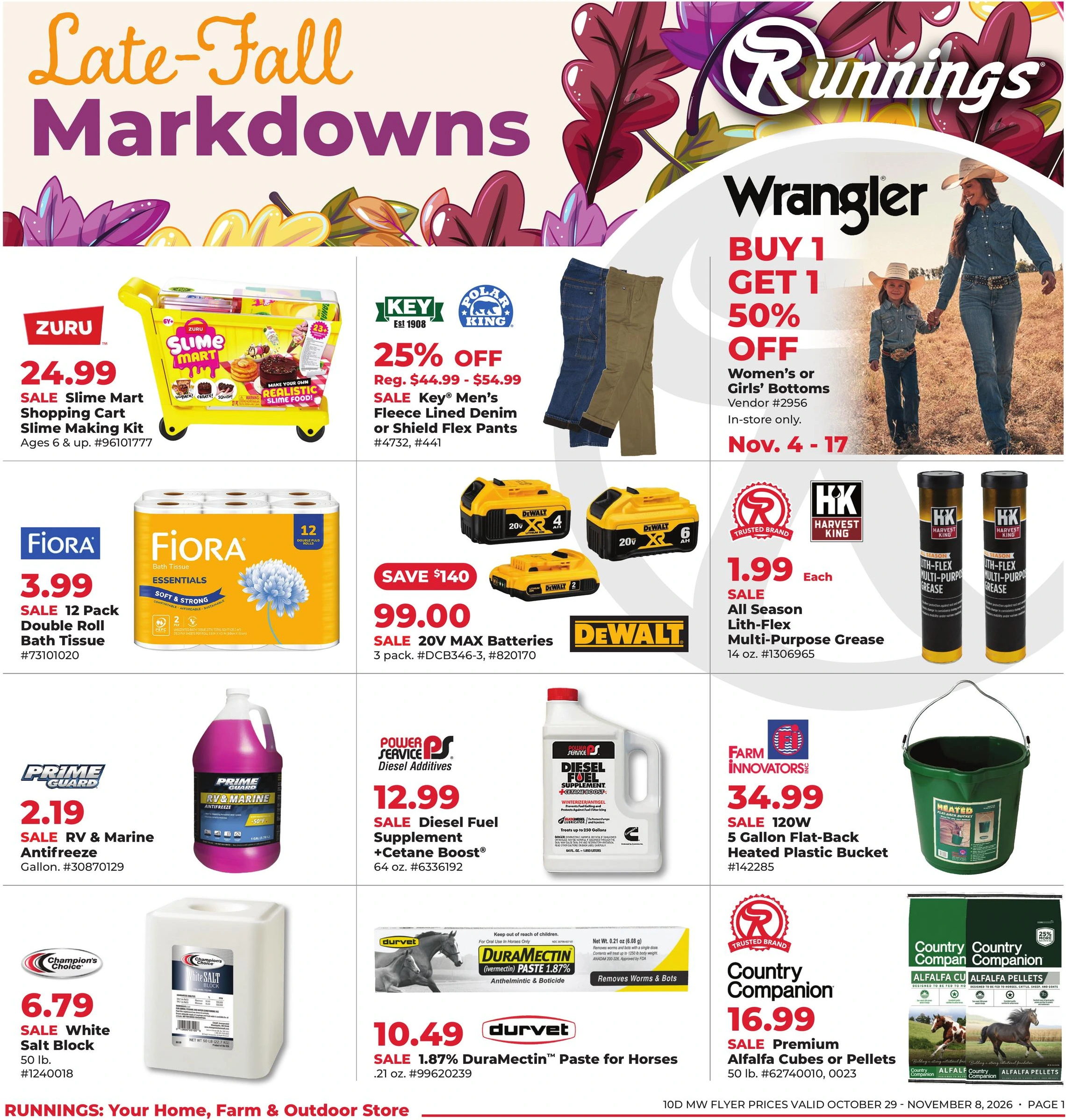 Runnings Late-Fall Markdowns - Page 1