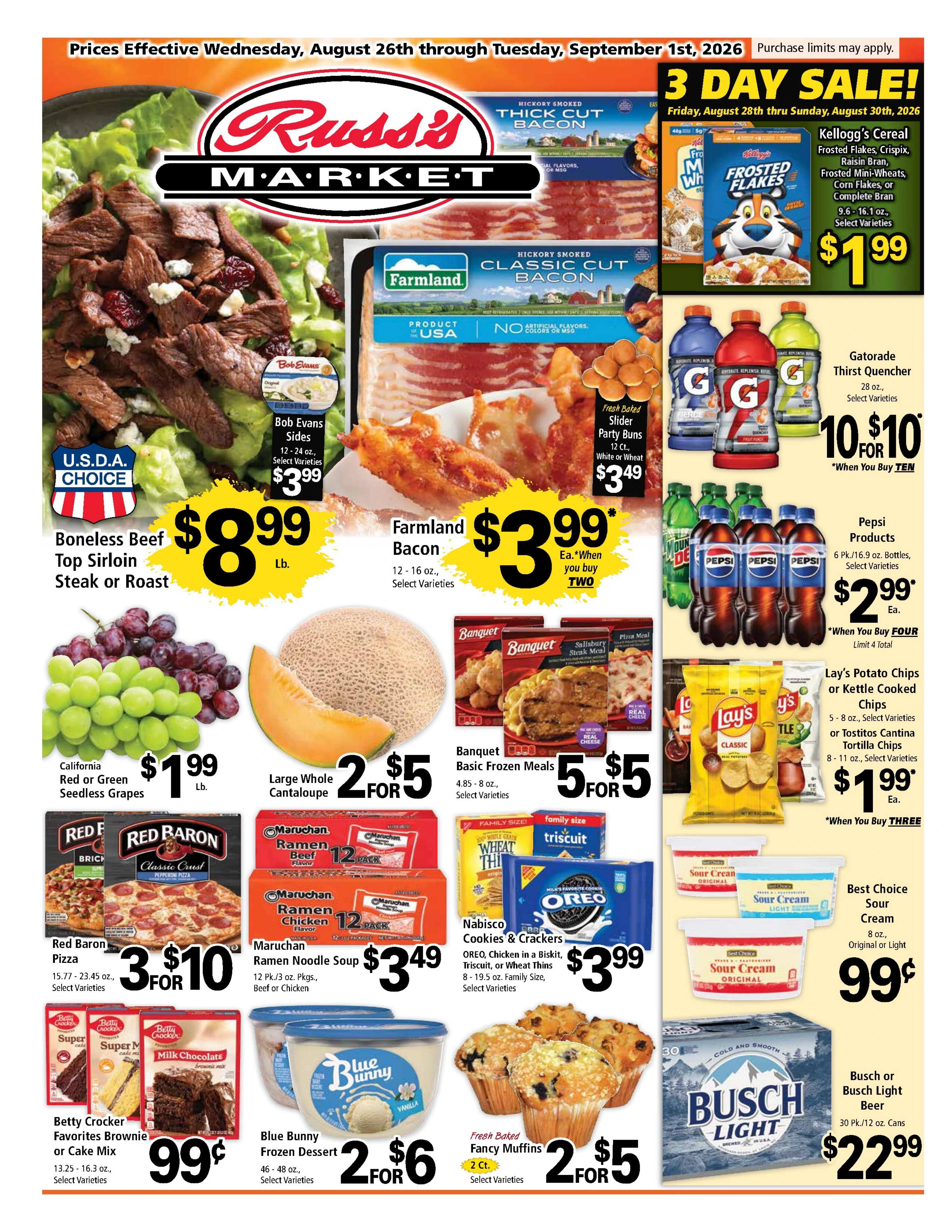 Russ's Market Next Weekly Ad - Page 1