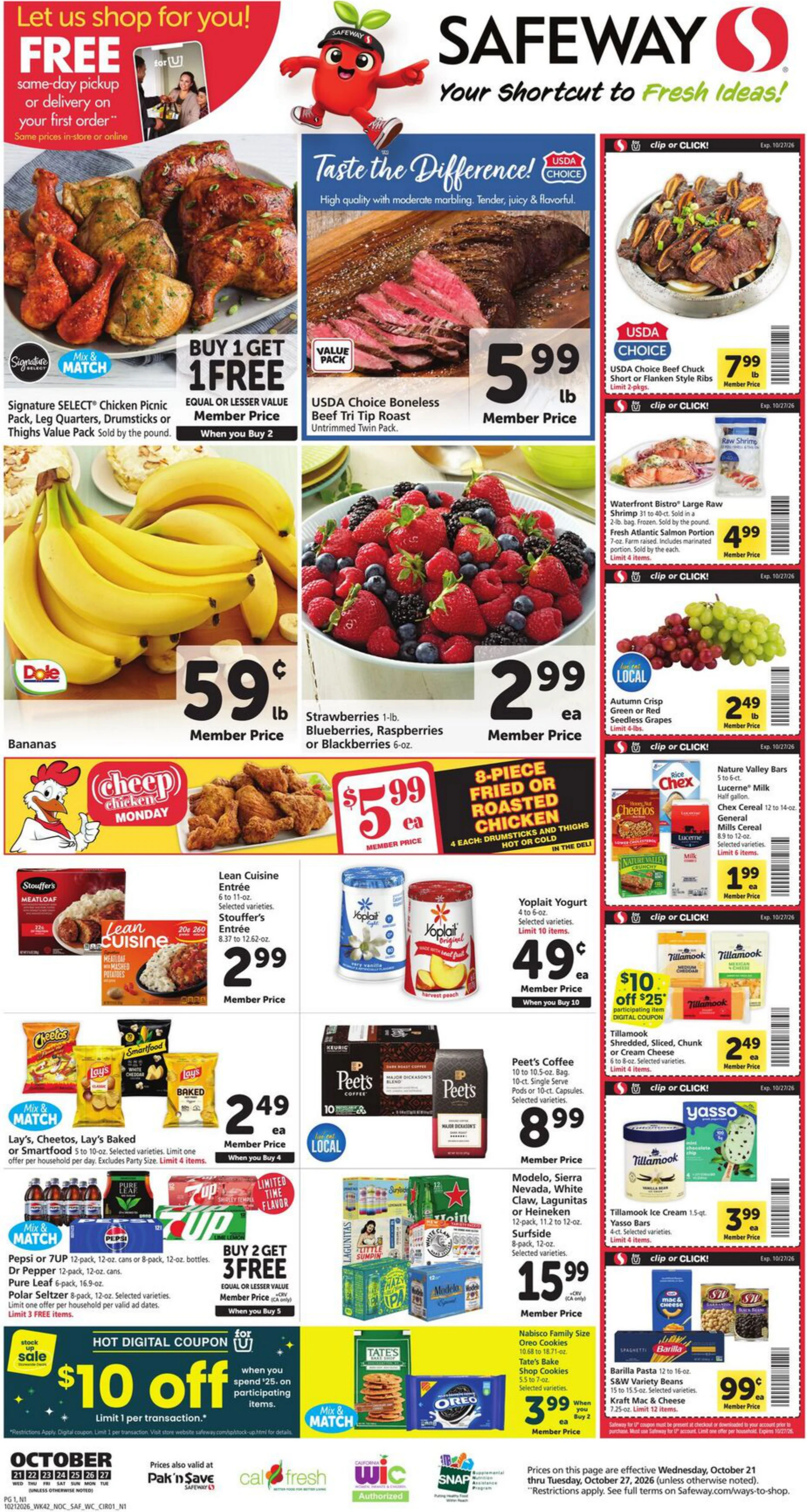 Safeway California Weekly Ad - Page 1