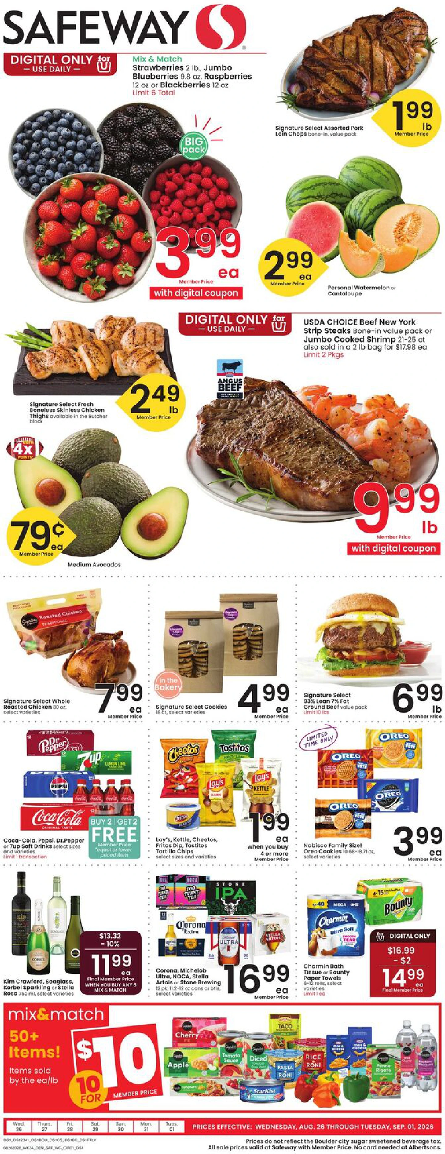 Safeway Colorado Weekly Ad - Page 1