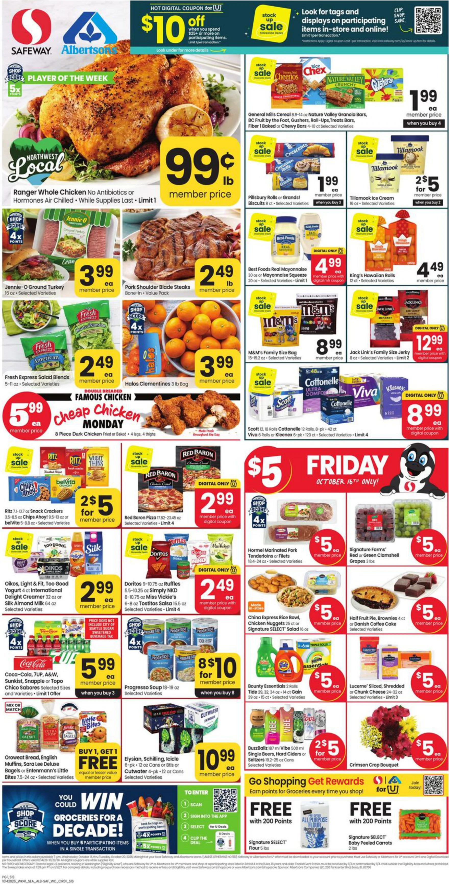 Safeway Washington Weekly Ad - Page 1