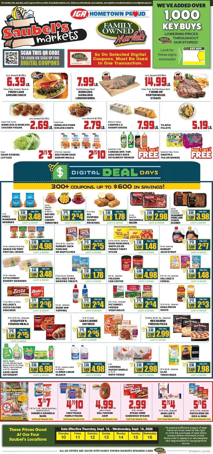 Saubel's Markets Weekly Ad - Page 1