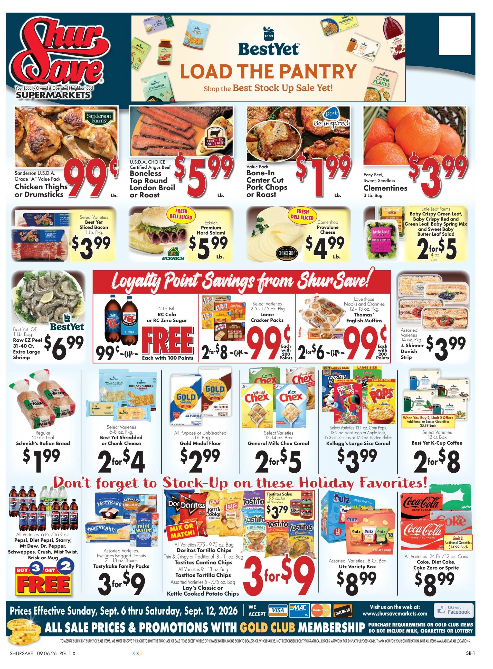 Schiel's Family Market Weekly Ad 9/6/2026 - 9/12/2026 - Page 1