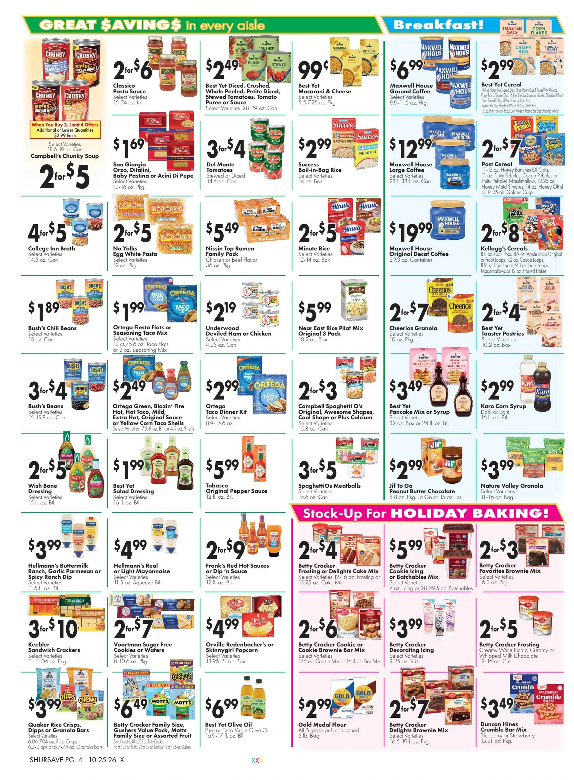 Schiel's Family Market Weekly Ad 10/25/2026 - 10/31/2026 - Page 4