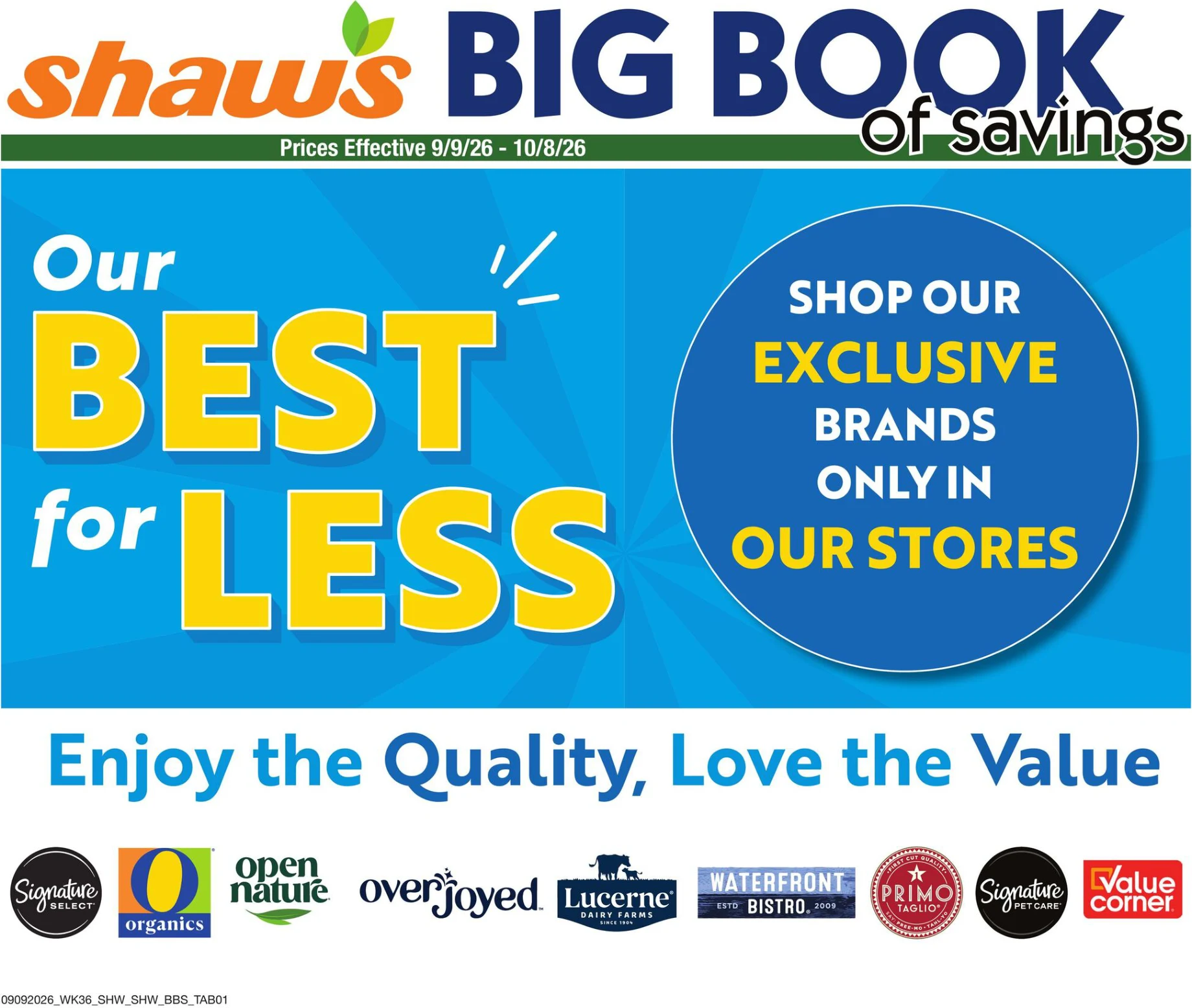 Shaws Big Book of Savings - Page 1