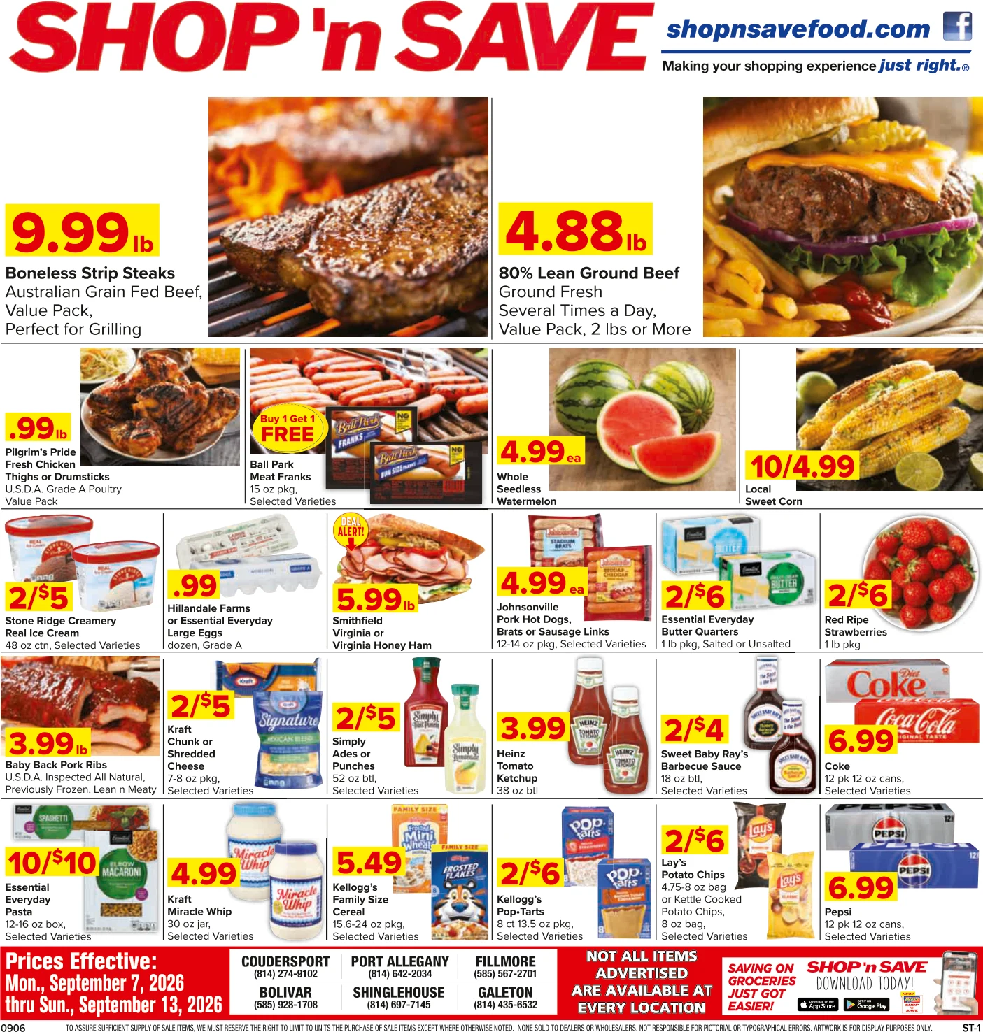 SHOP 'n SAVE - Coudersport / Galeton Group Weekly Specials - Page 1