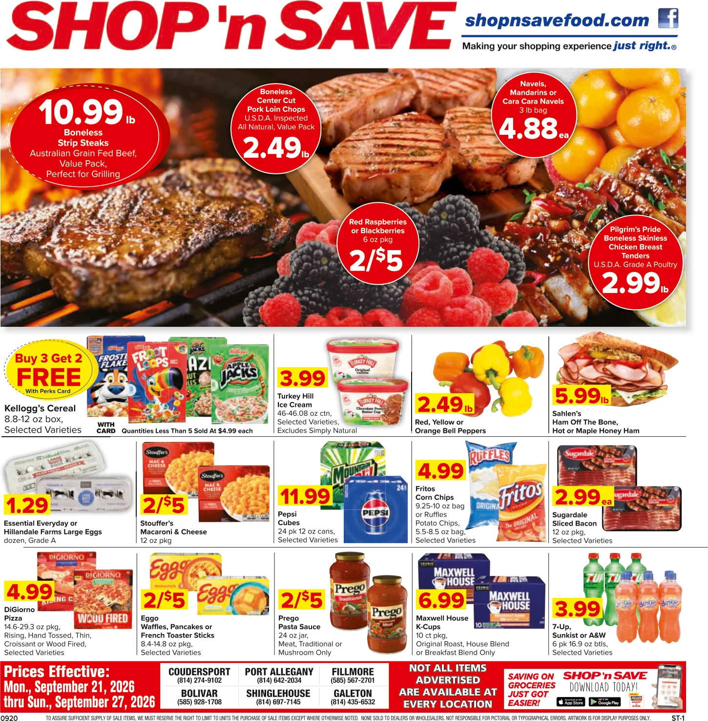 SHOP 'n SAVE - Coudersport / Galeton Group Weekly Specials - Page 1