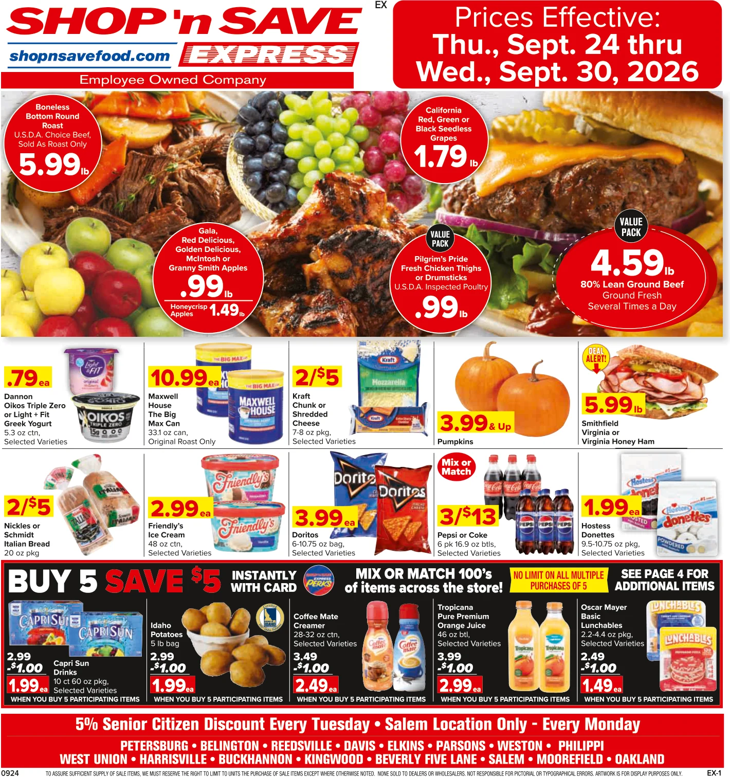 SHOP 'n SAVE - WV / MD Express Group Weekly Specials - Page 1
