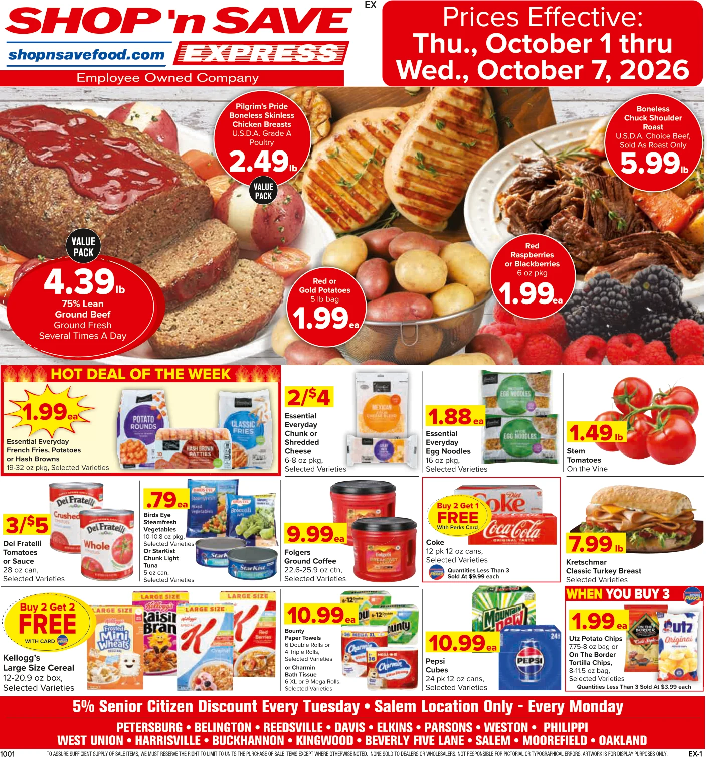 SHOP 'n SAVE - WV / MD Express Group Weekly Specials - Page 1
