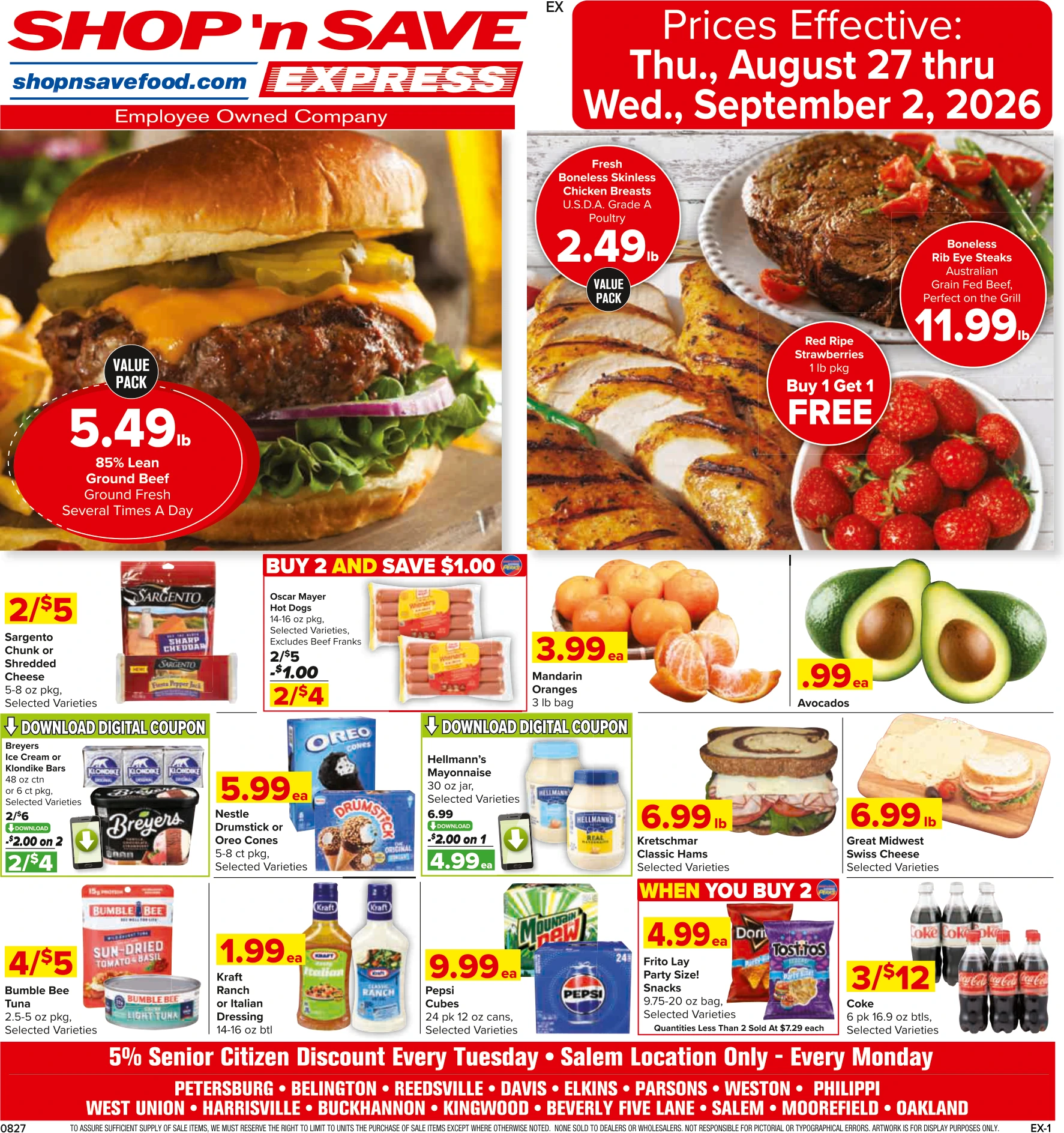 SHOP 'n SAVE - WV / MD Express Group Weekly Specials - Page 1