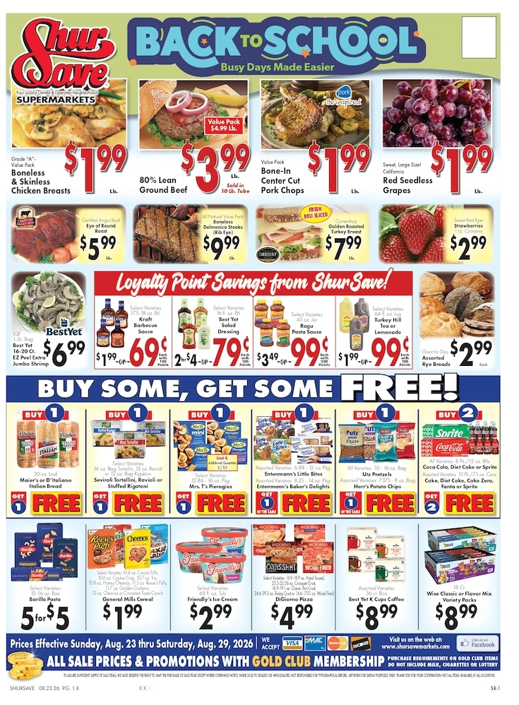 ShurSave Markets Weekly Ad - Page 1