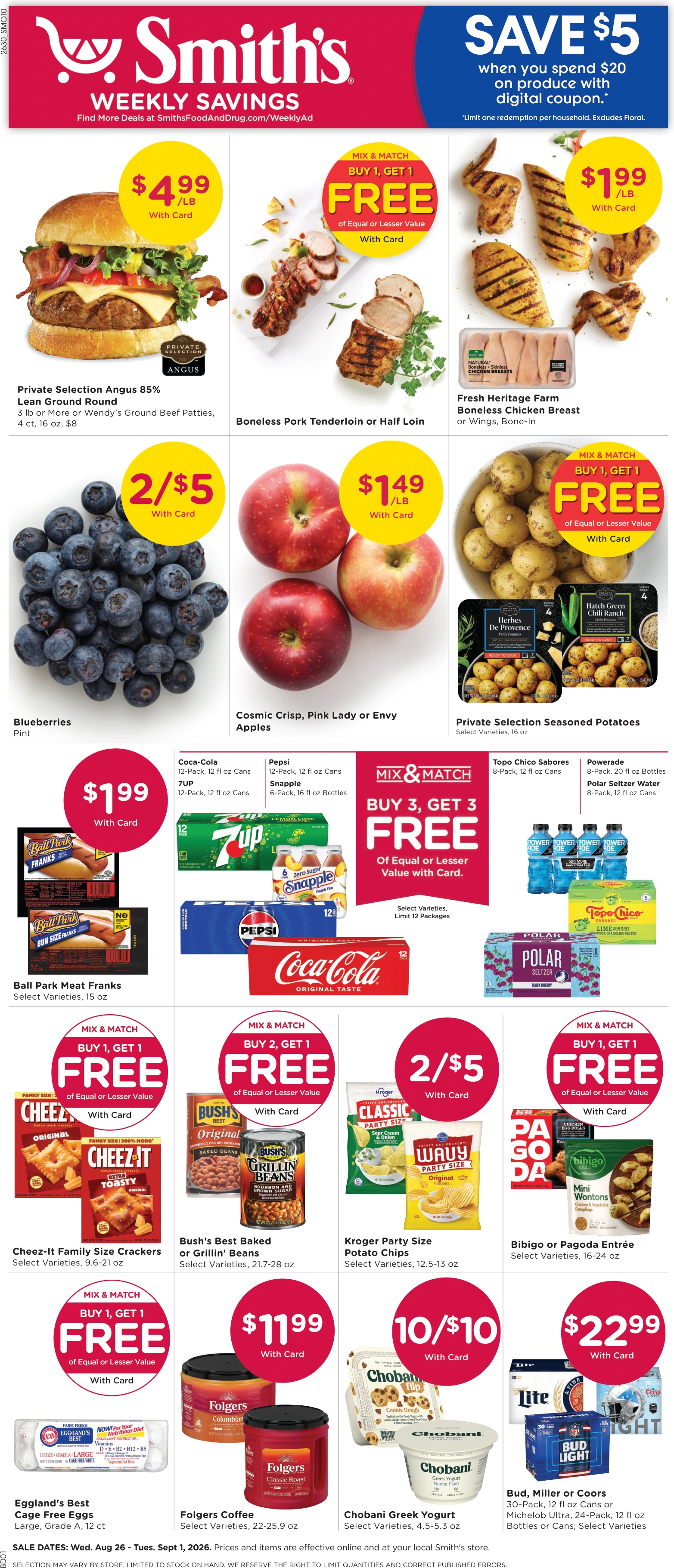 Smith's Food and Drug Weekly Ad - Page 1