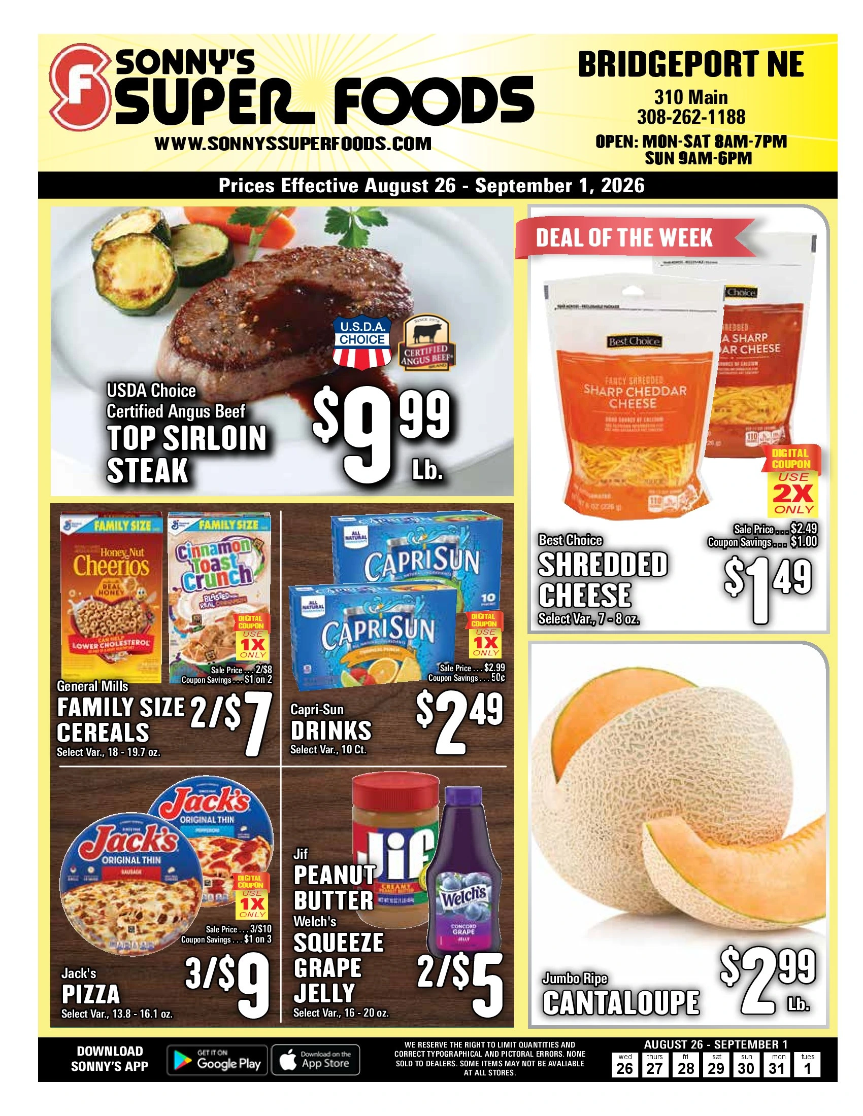 Sonny's Super Foods Follow Us : | Follow Us : Download Our App : Login Register - Page 1